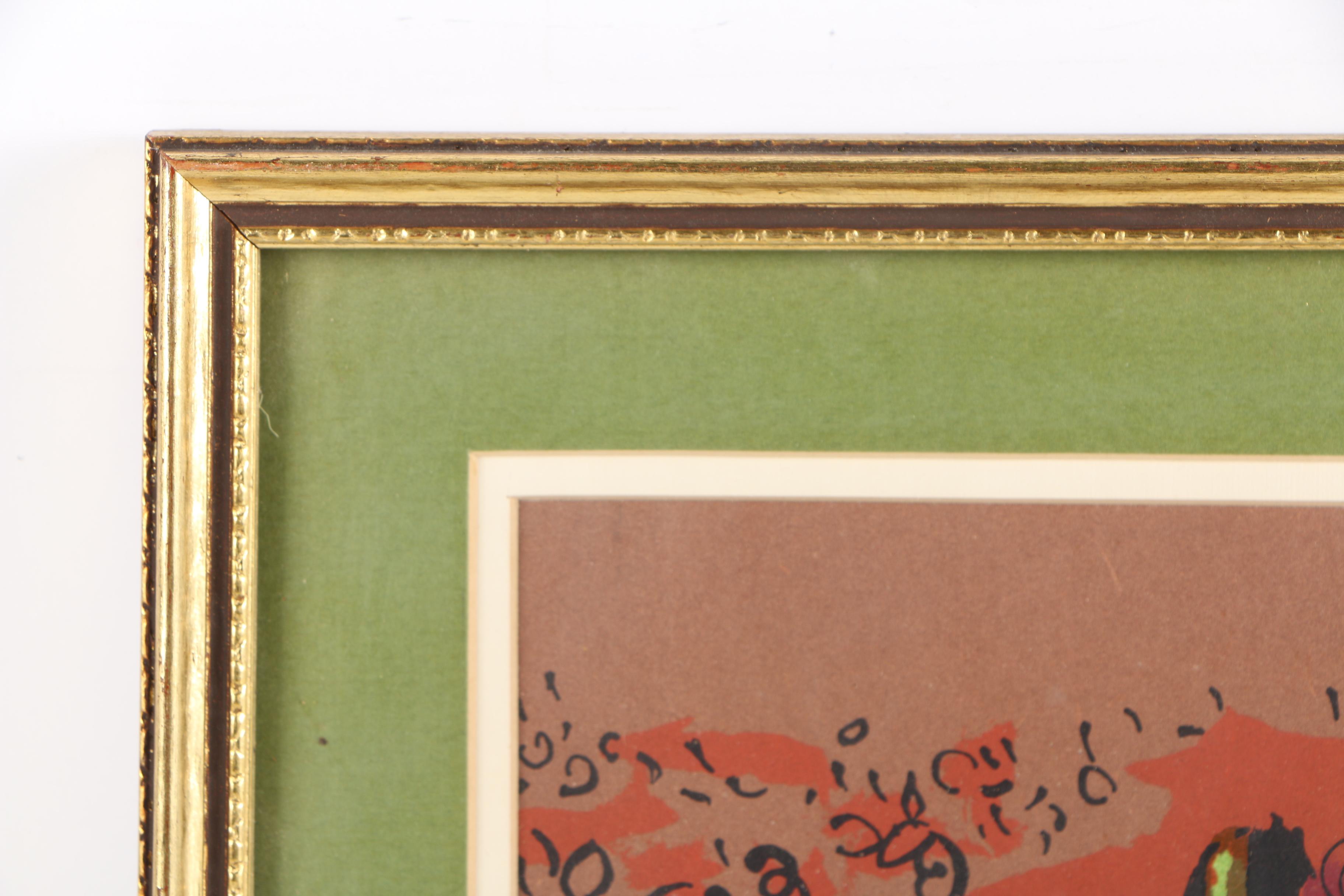 Marc Chagall Color Lithograph Book Cover "The Lithographs of Marc Chagall Vol 1"