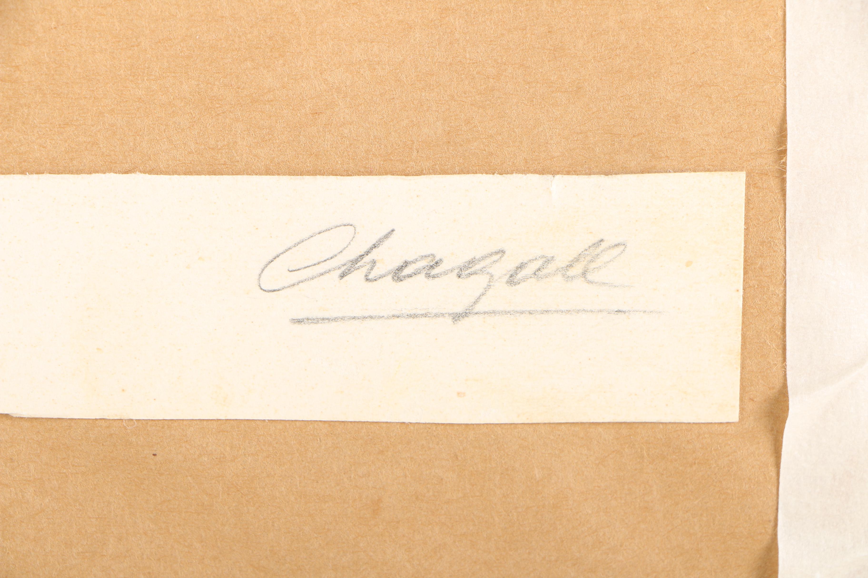 Marc Chagall Color Lithograph Book Cover "The Lithographs of Marc Chagall Vol 1"