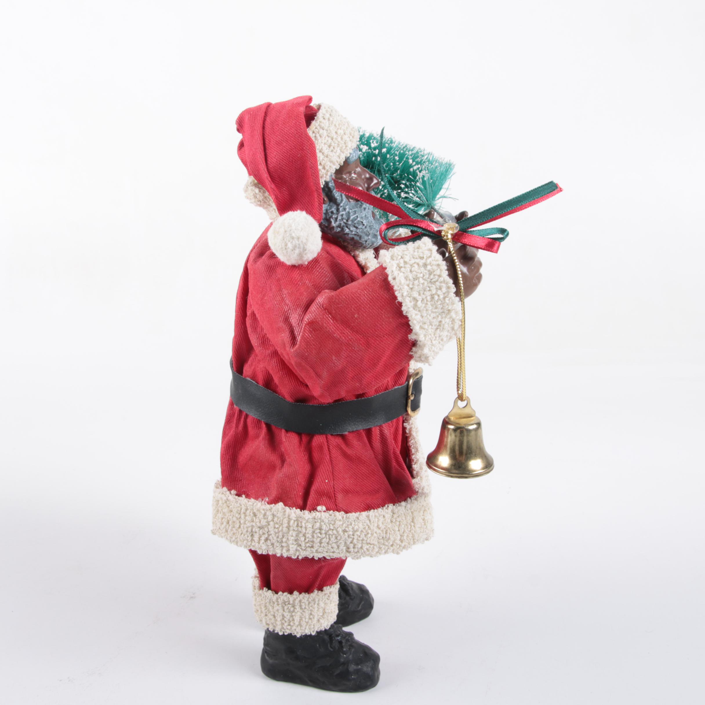 African American Santa Figurine