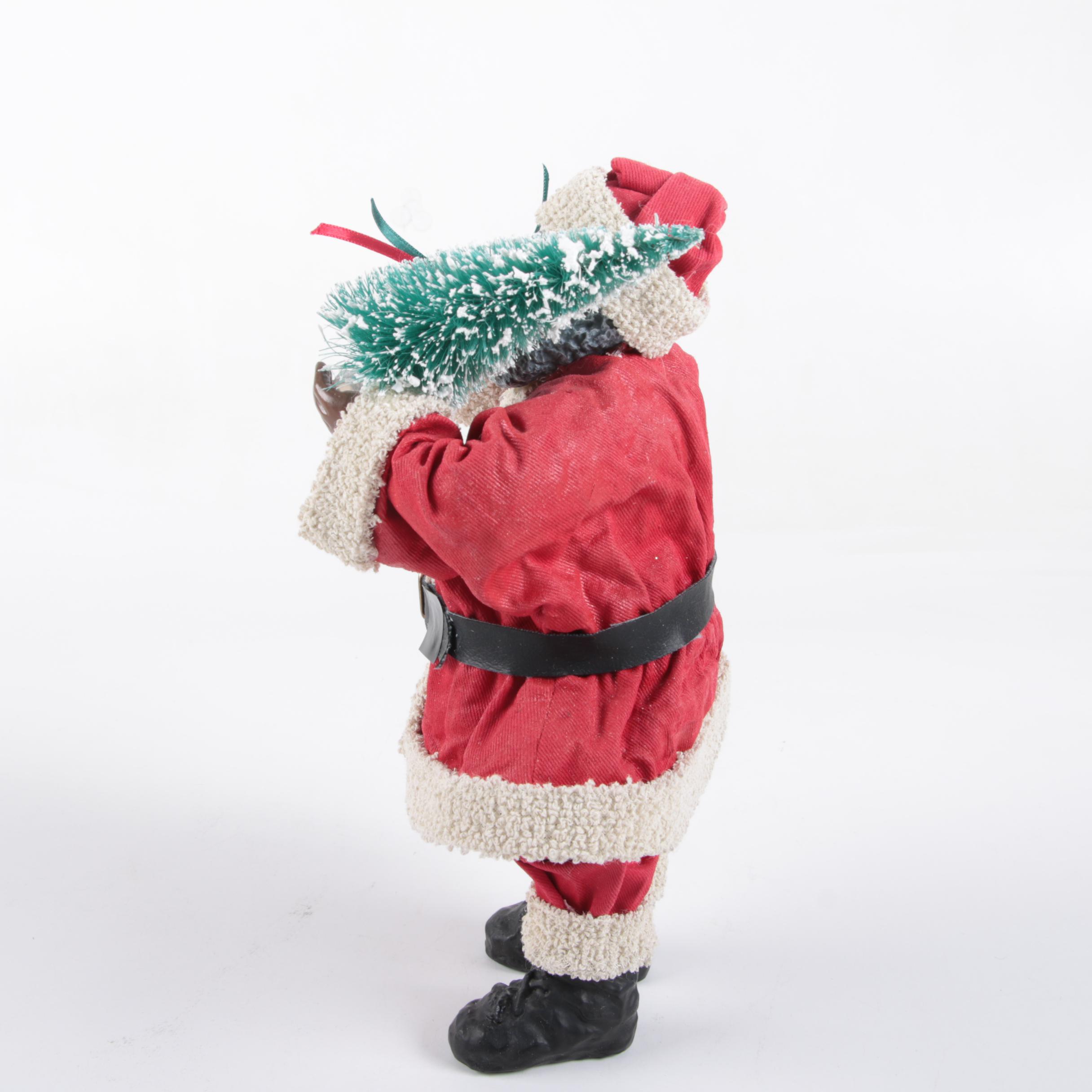 African American Santa Figurine