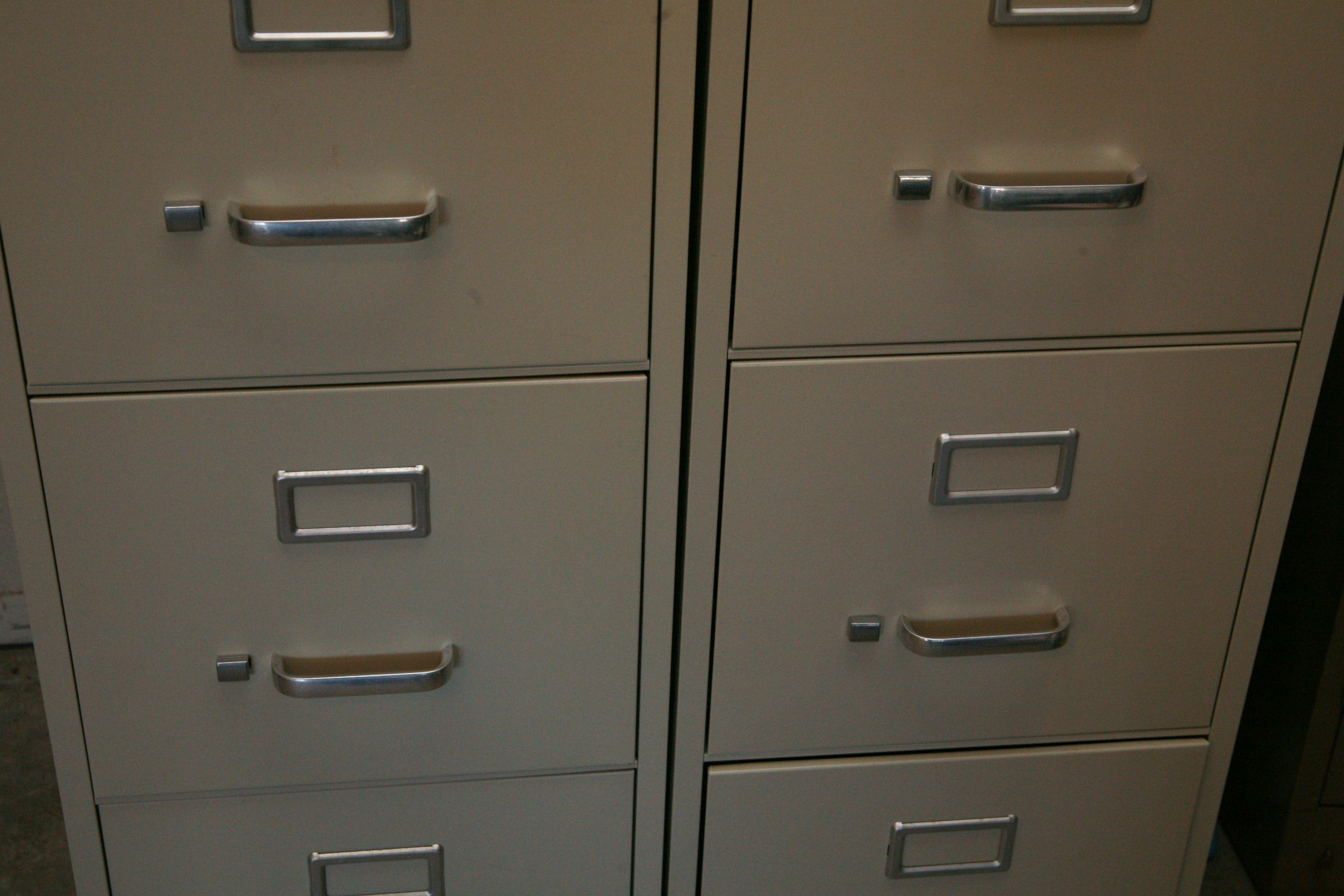 Hirsh and Staples Metal Filing Cabinets