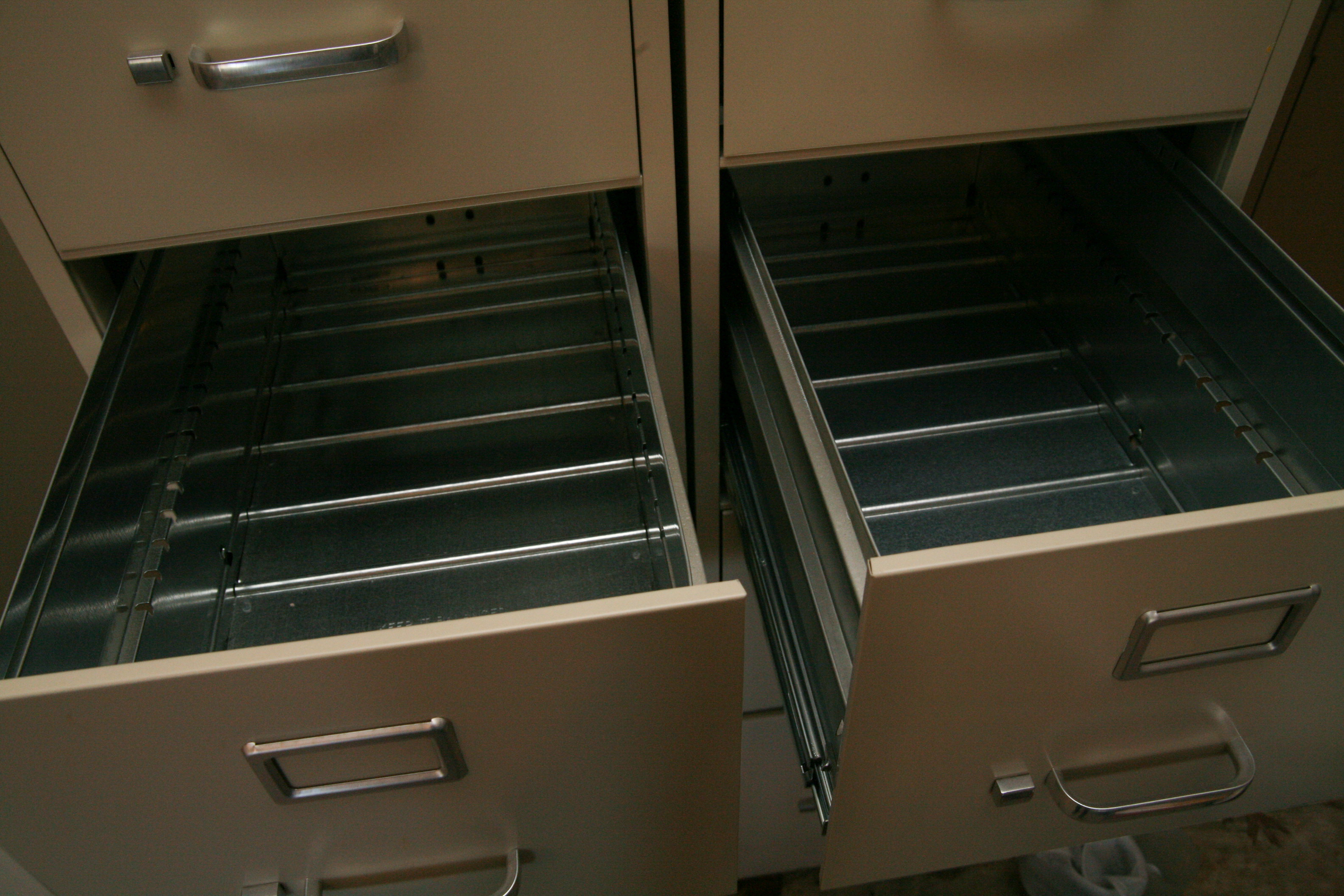 Hirsh and Staples Metal Filing Cabinets