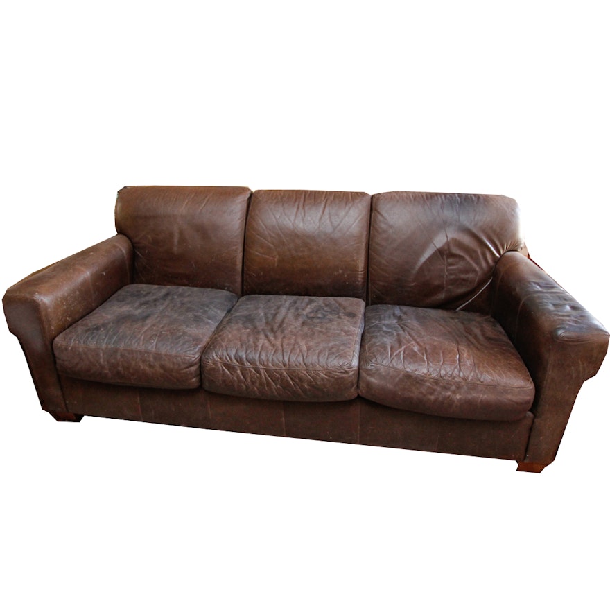 Vintage Leather Sofa by Bauhaus