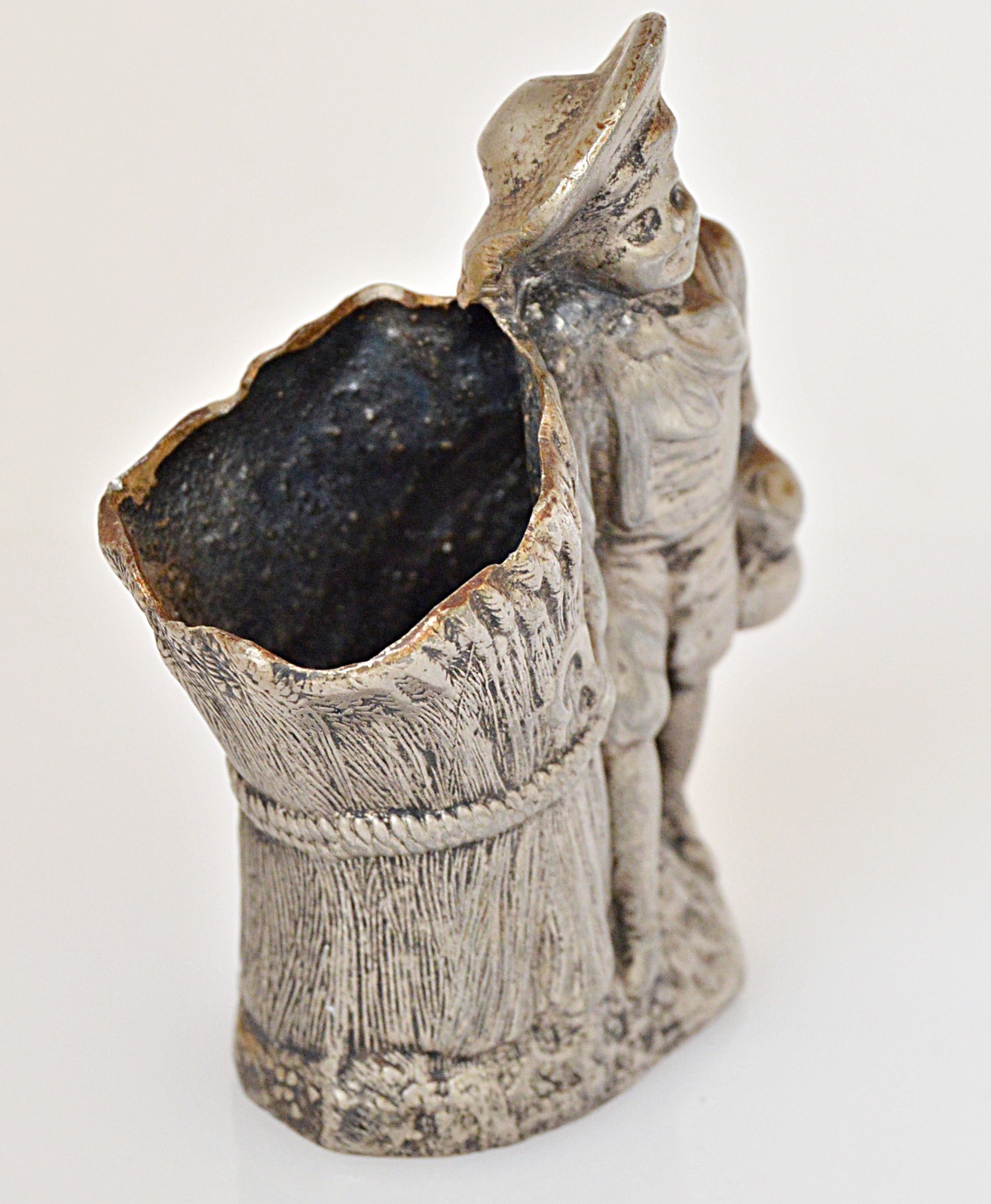 Victorian Spelter Figural Toothpick Holder