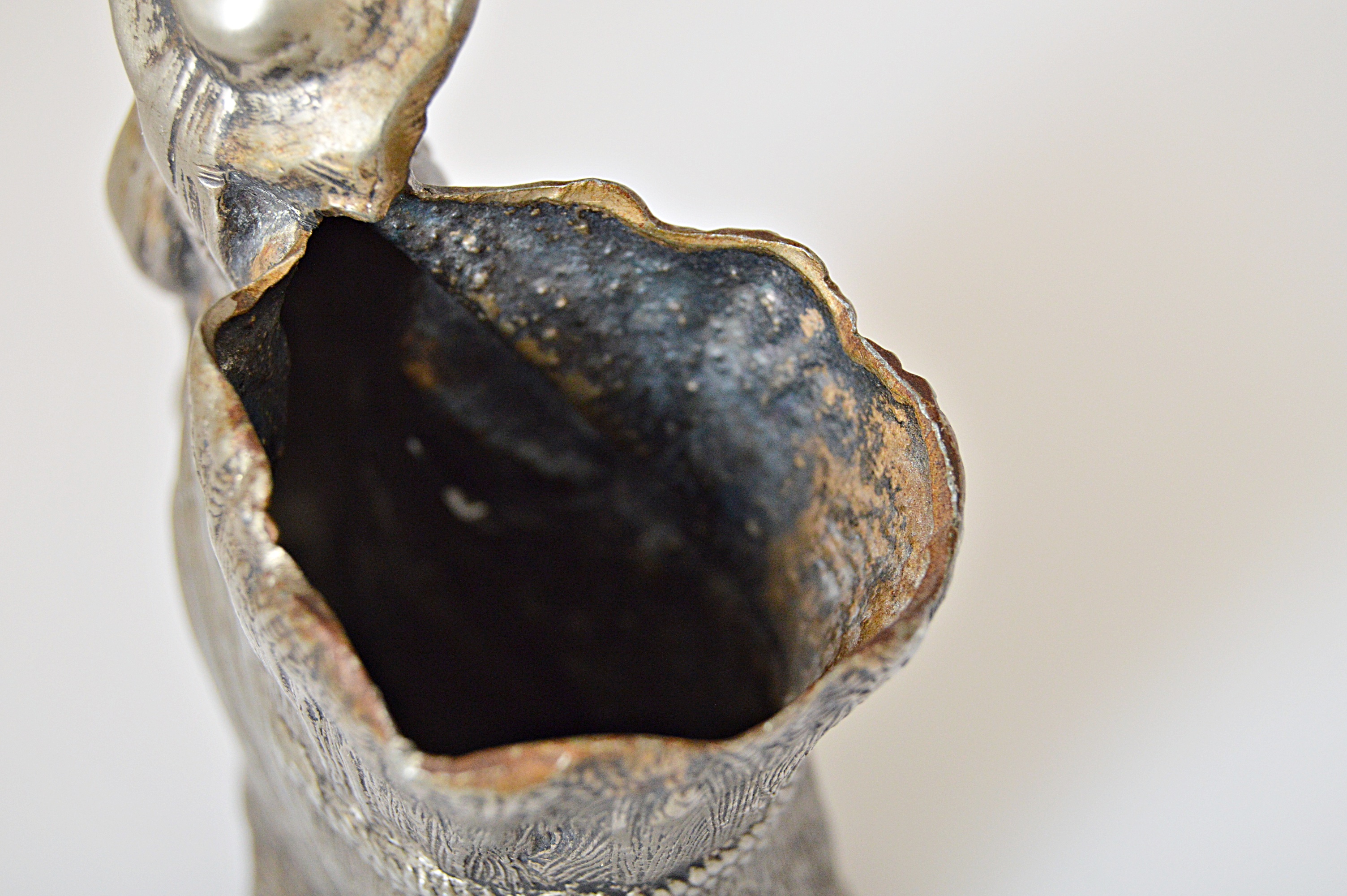 Victorian Spelter Figural Toothpick Holder