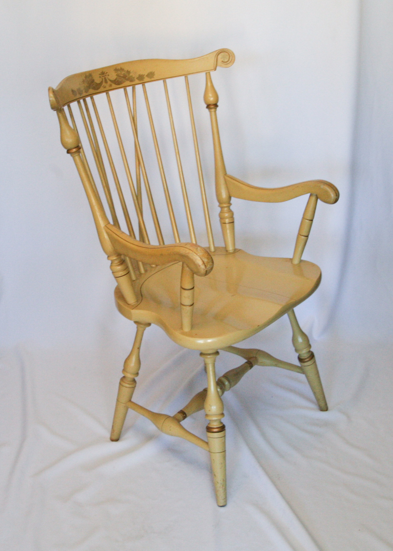 Pair of Vintage Windsor Style Armchairs