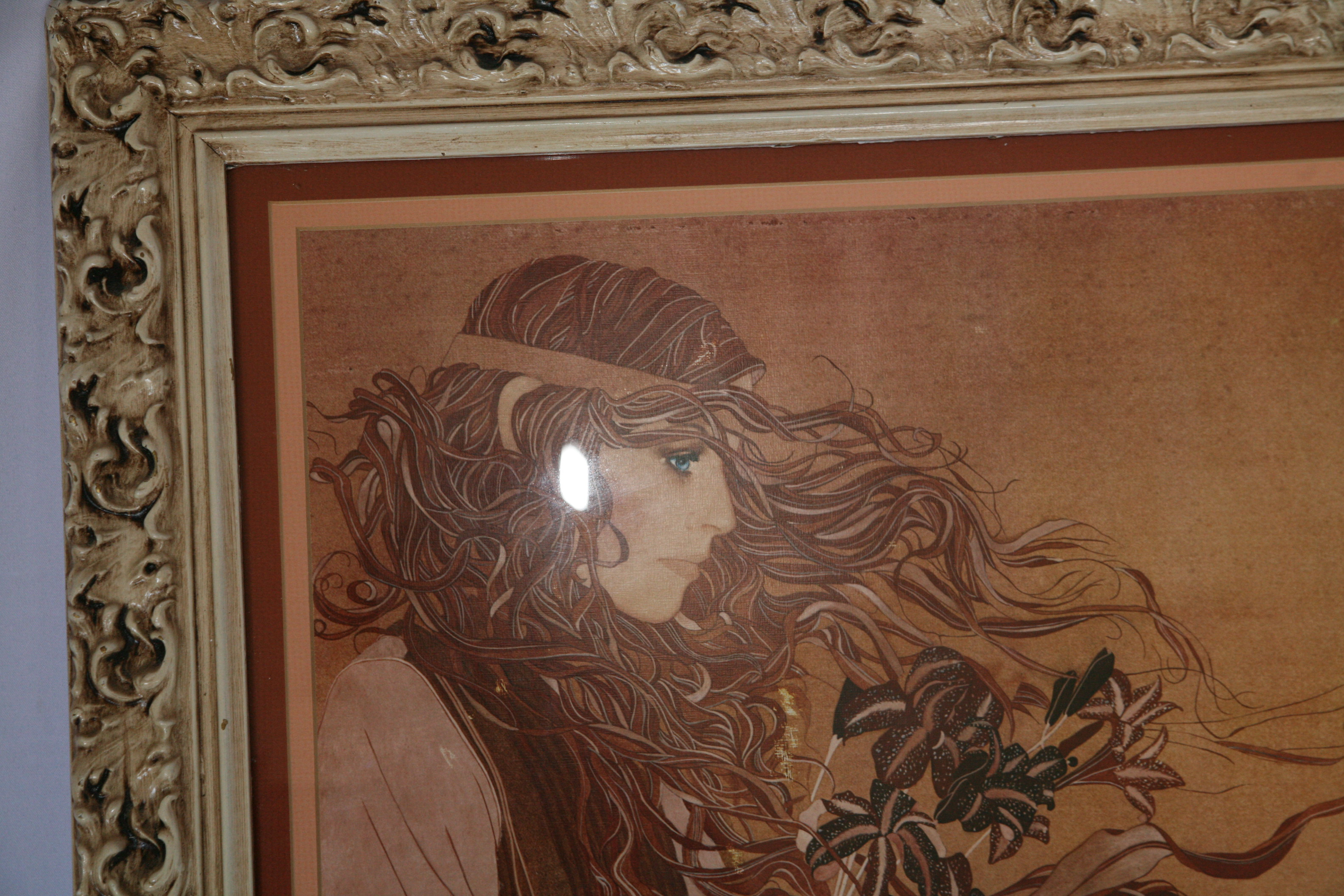 Reproduction Print After Chaplan Portrait of a Woman