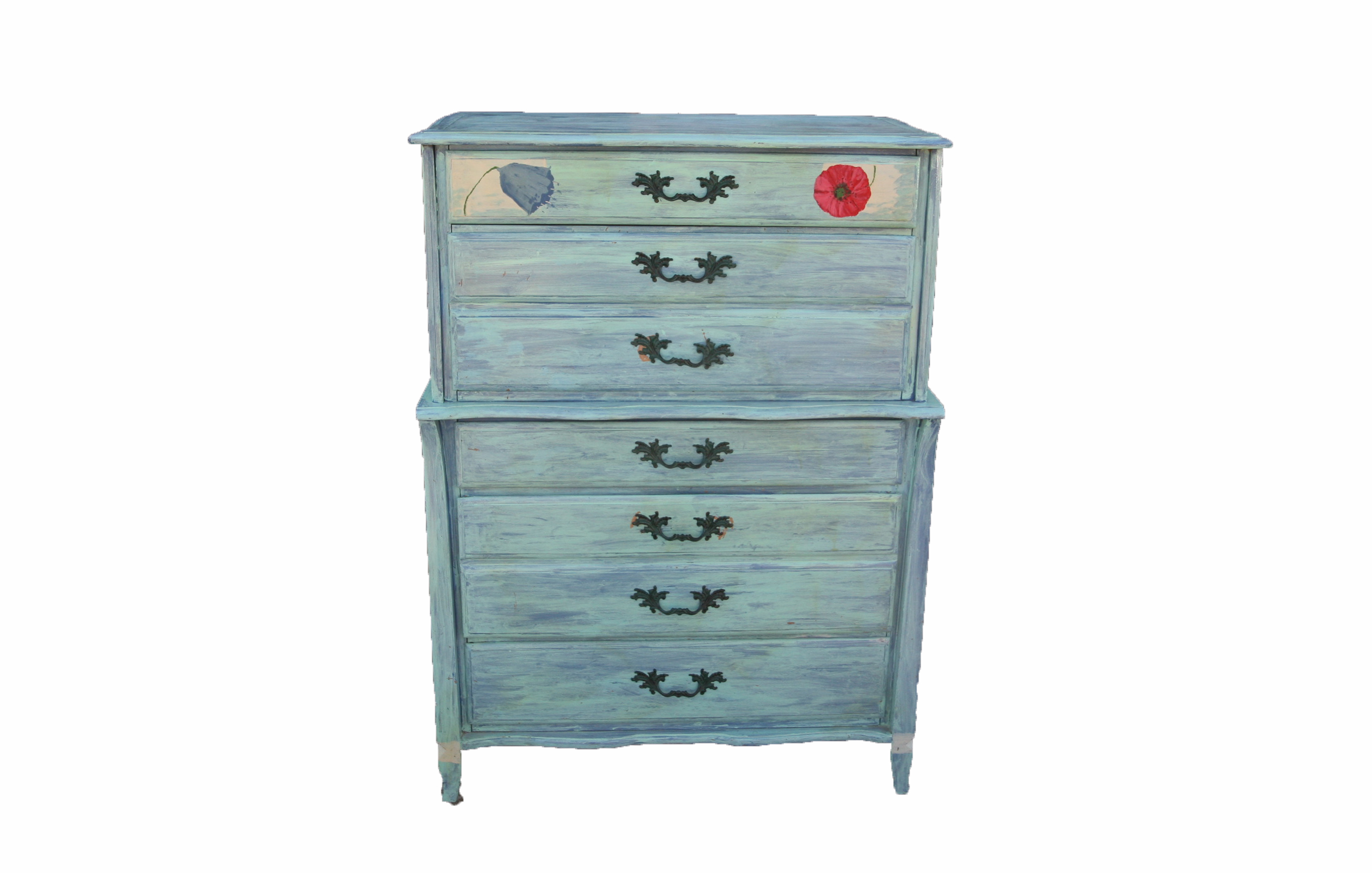 Vintage Painted Chest on Chest