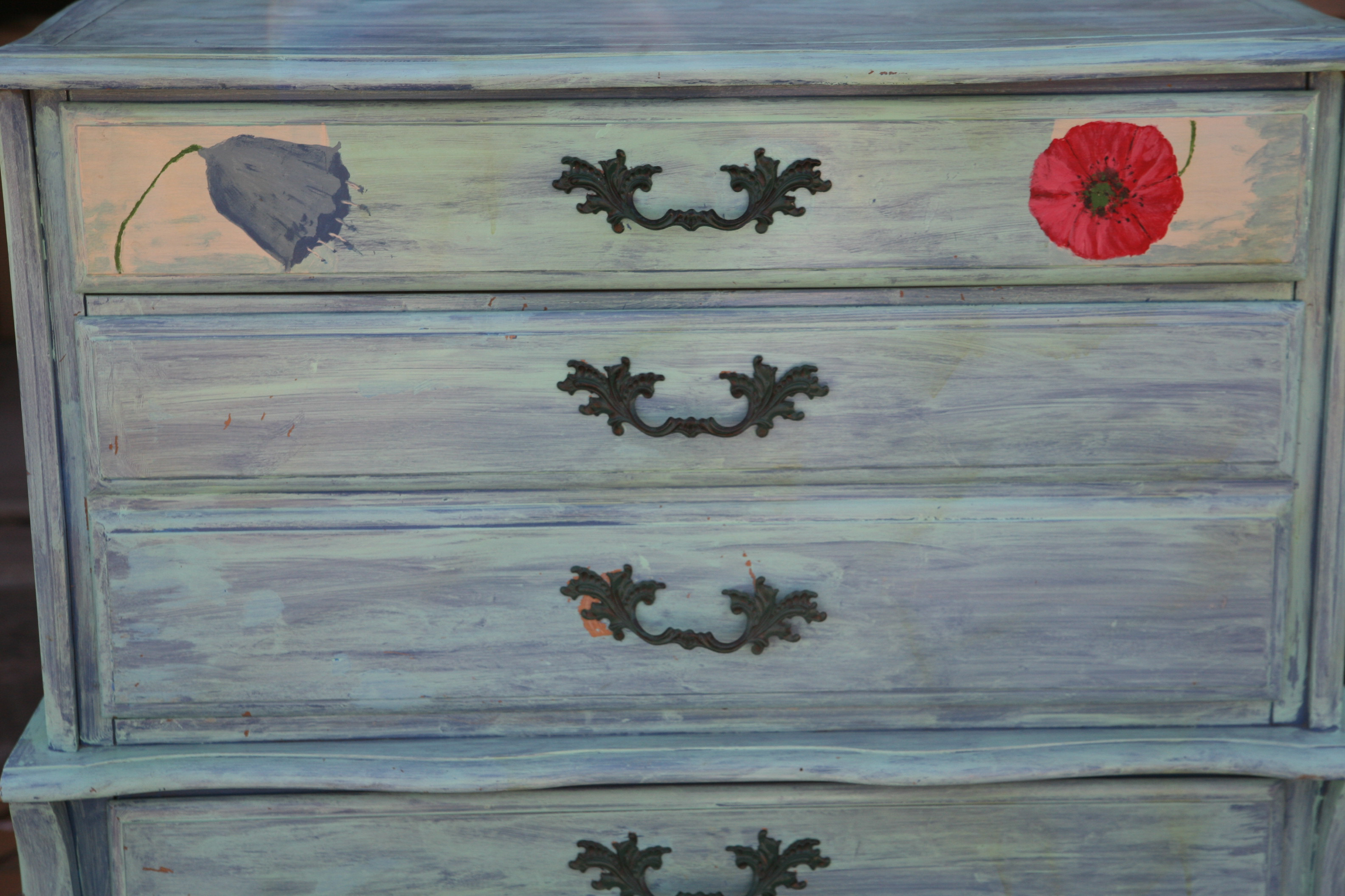 Vintage Painted Chest on Chest