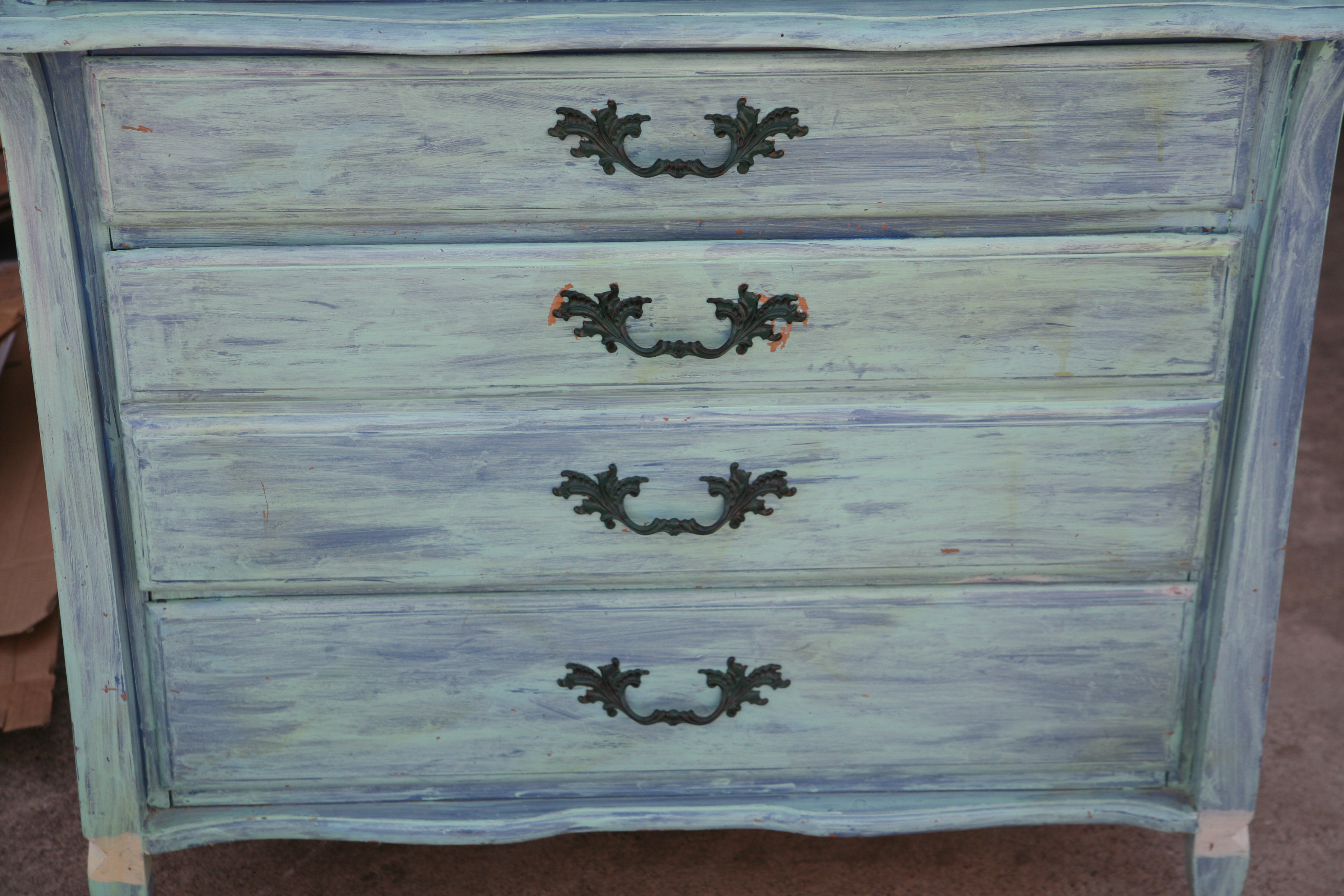 Vintage Painted Chest on Chest