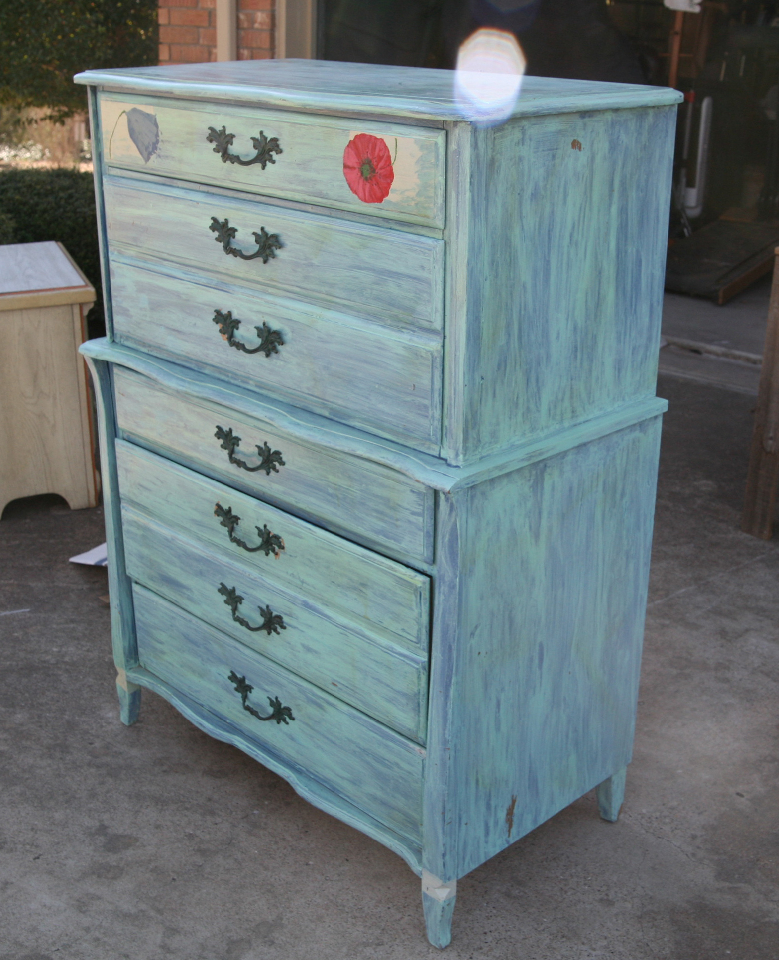 Vintage Painted Chest on Chest