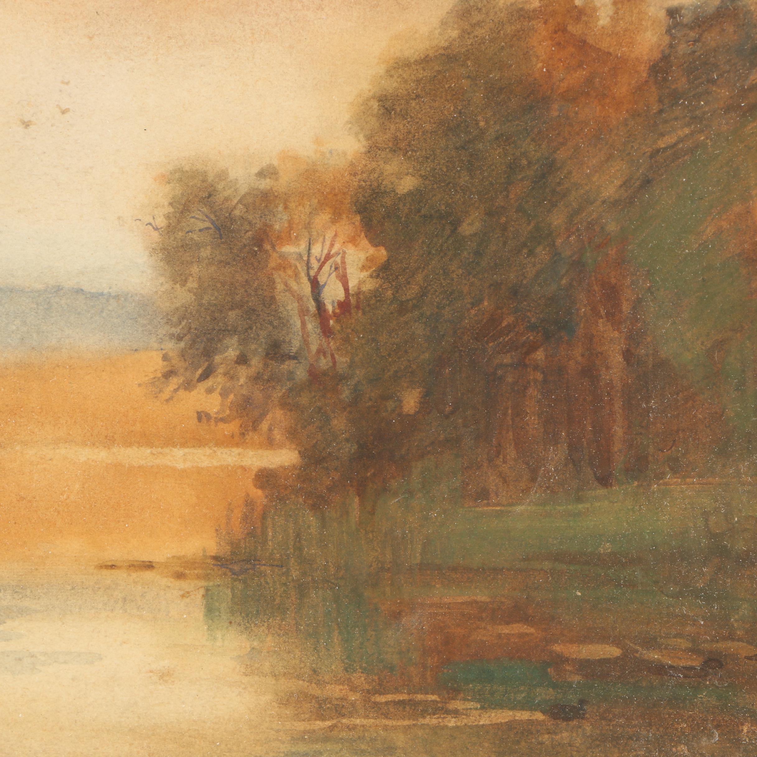 William Stewart MacGeorge Gouache Painting "Fire Island"