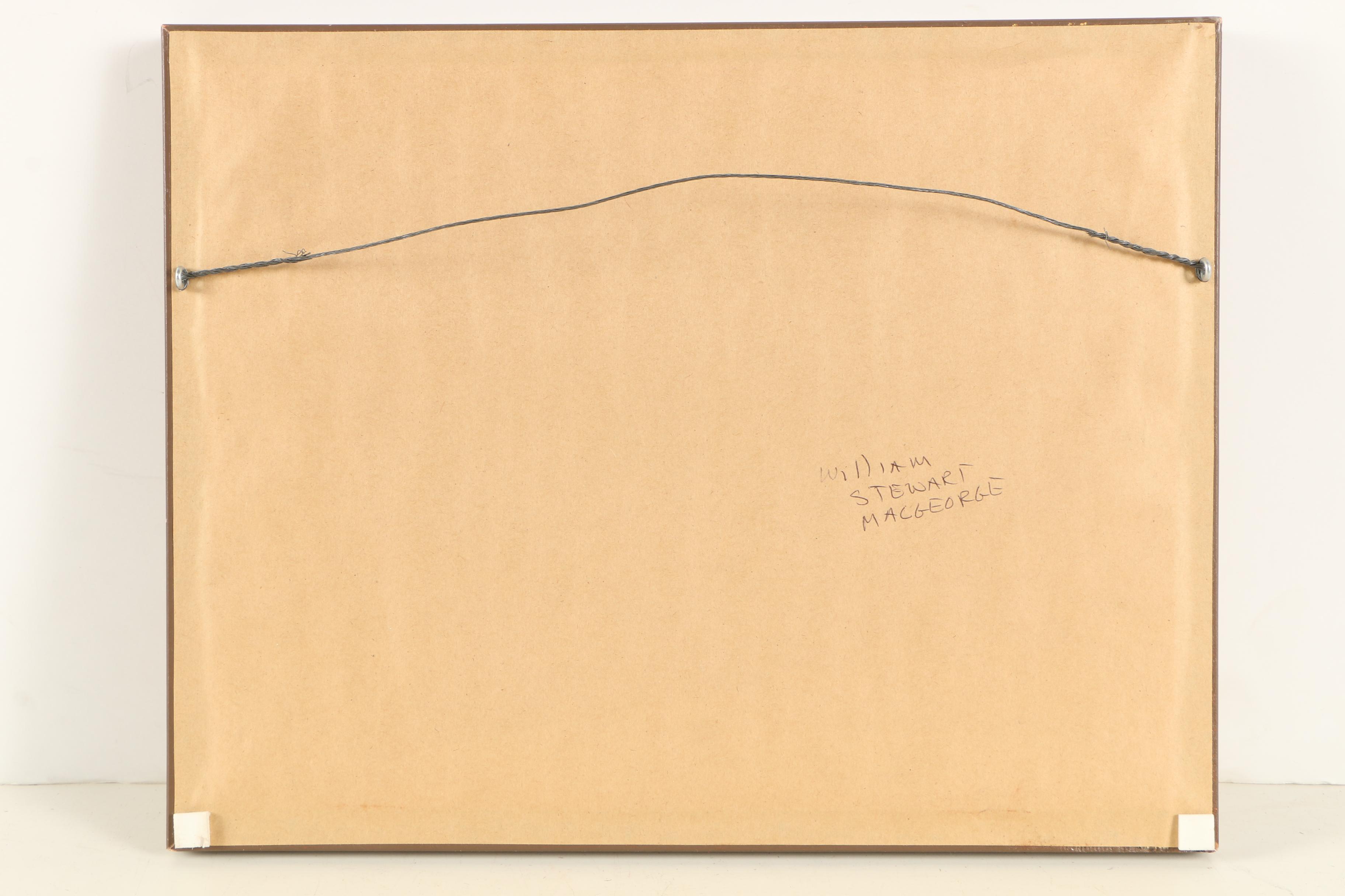 William Stewart MacGeorge Gouache Painting "Fire Island"