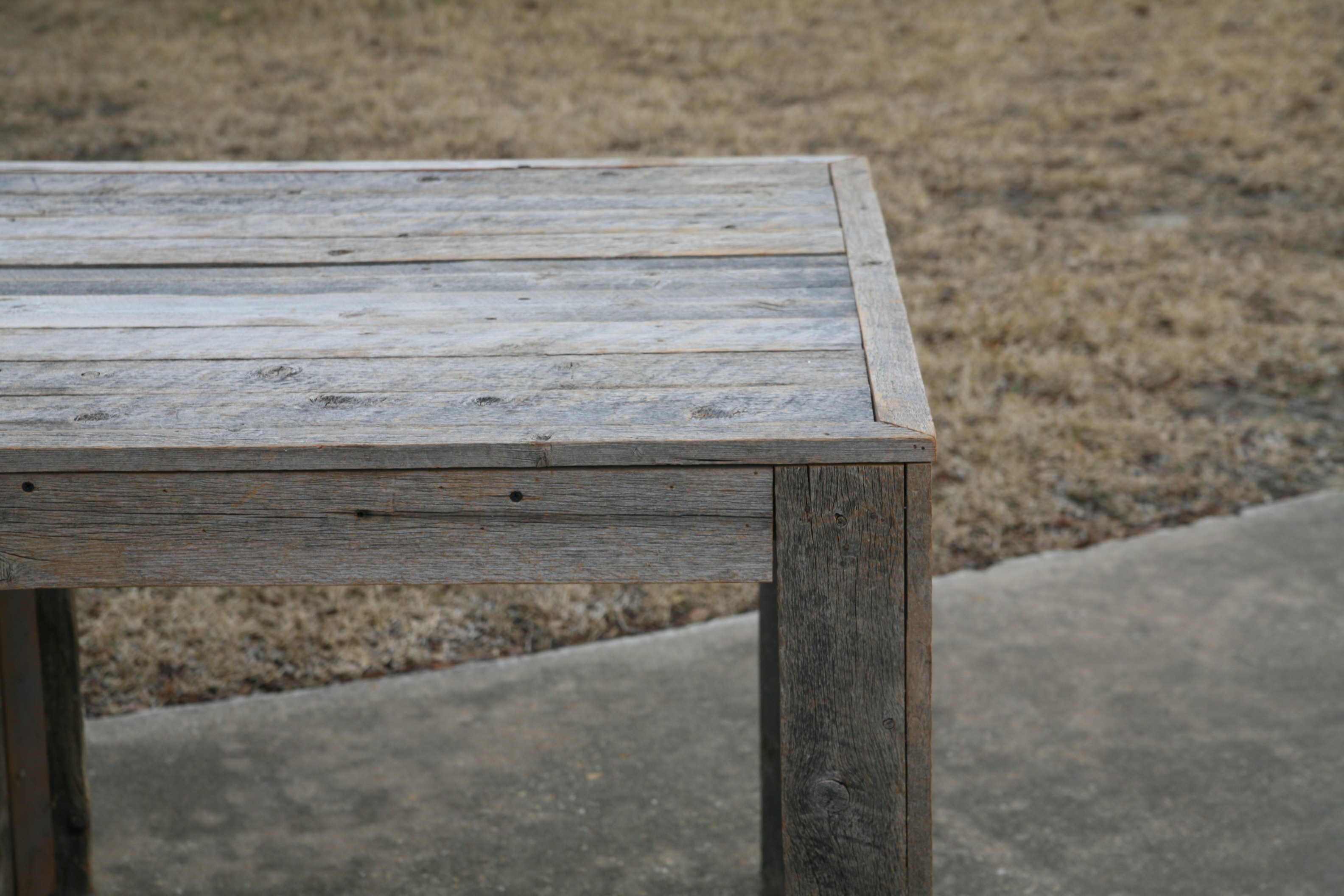 Weathered Oak Accent Table