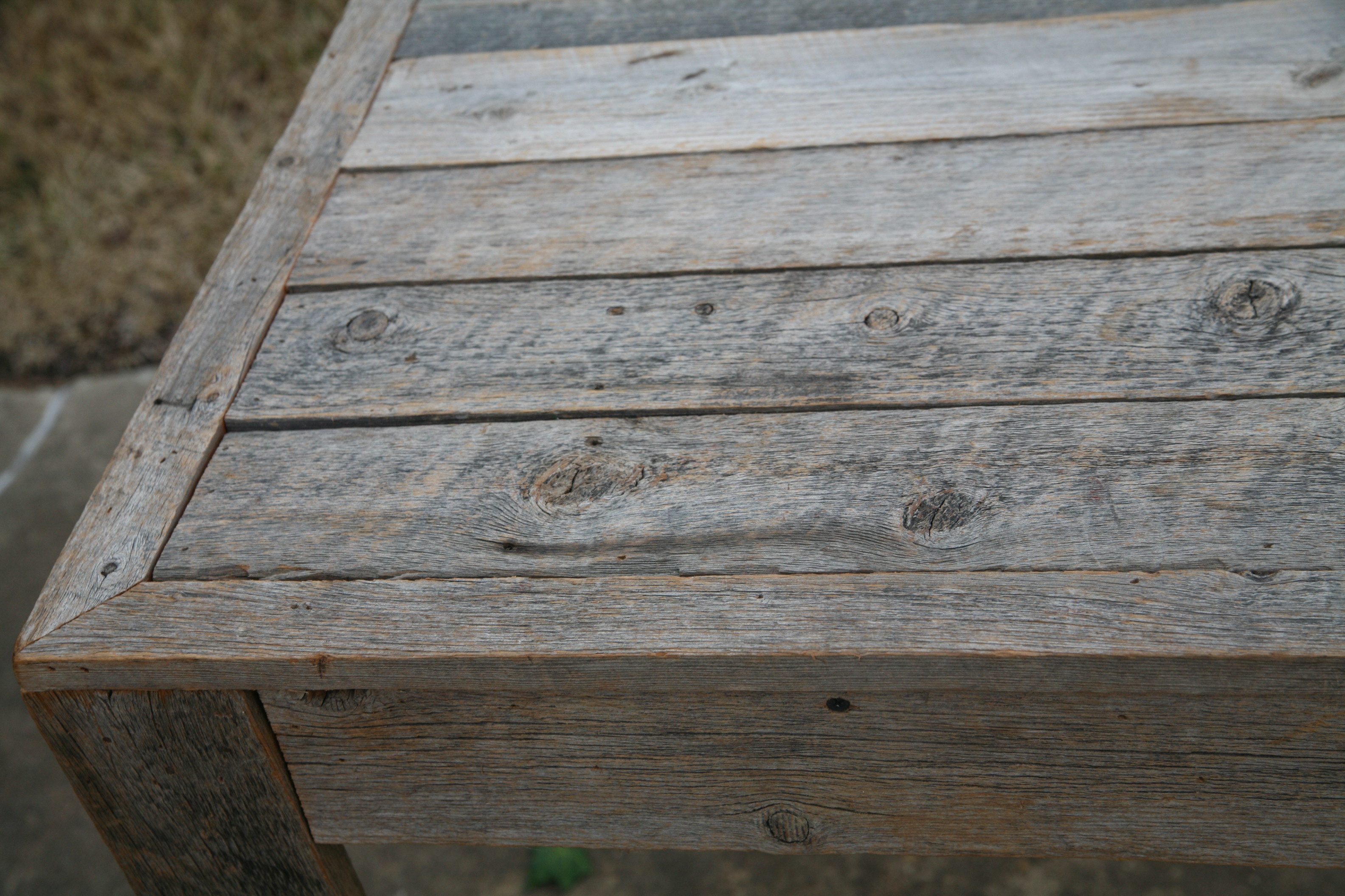 Weathered Oak Accent Table