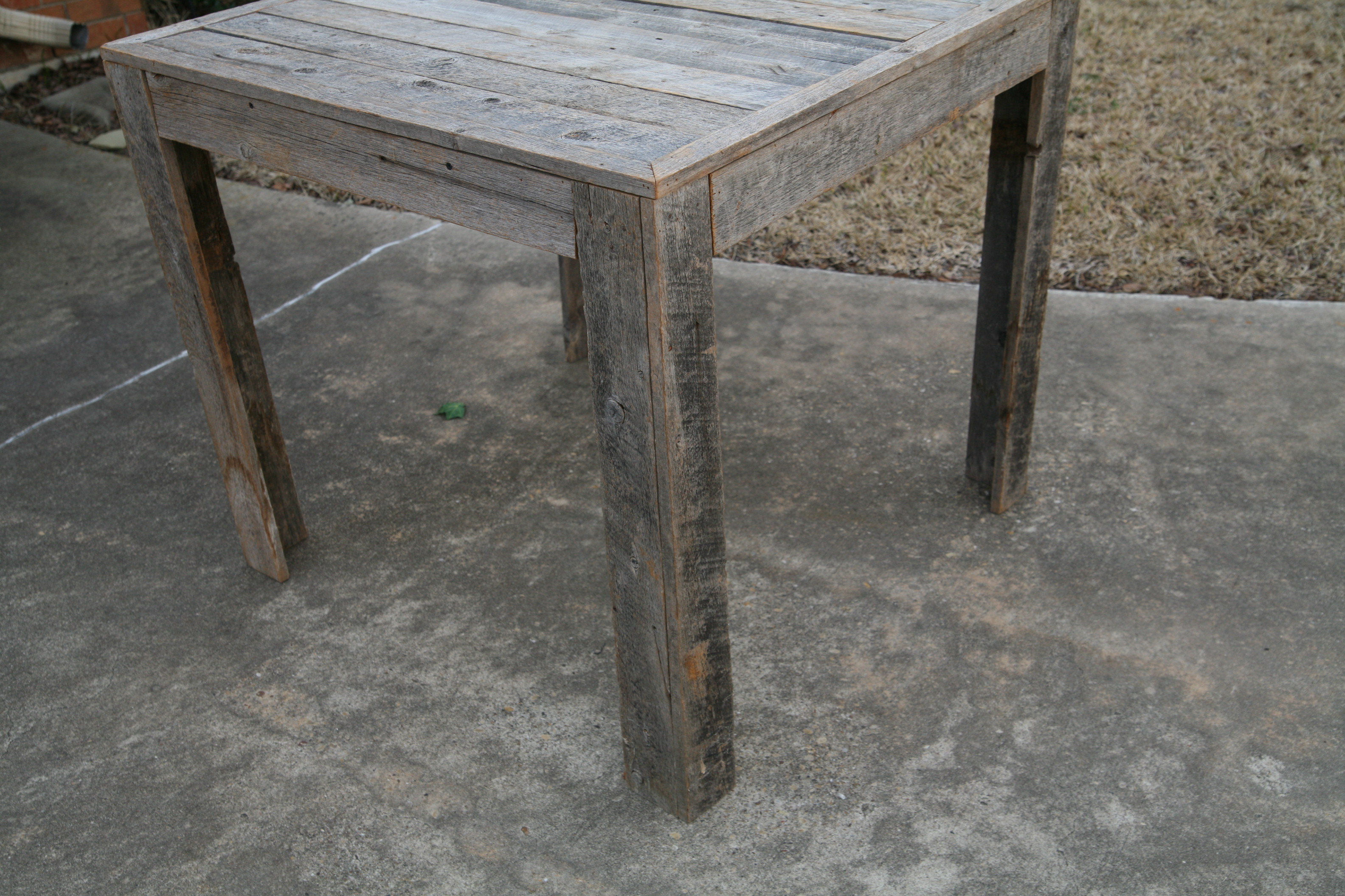 Weathered Oak Accent Table