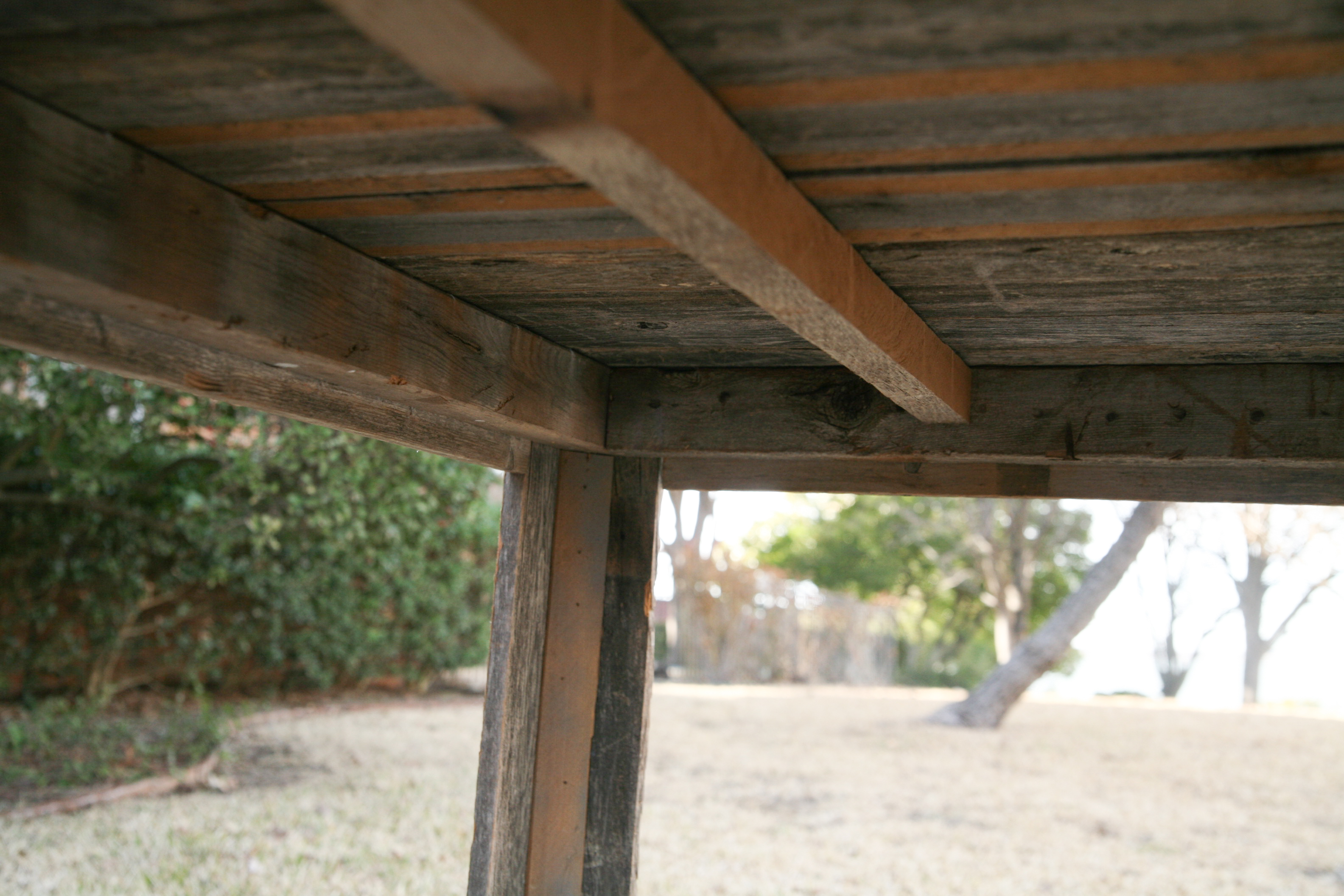 Weathered Oak Accent Table