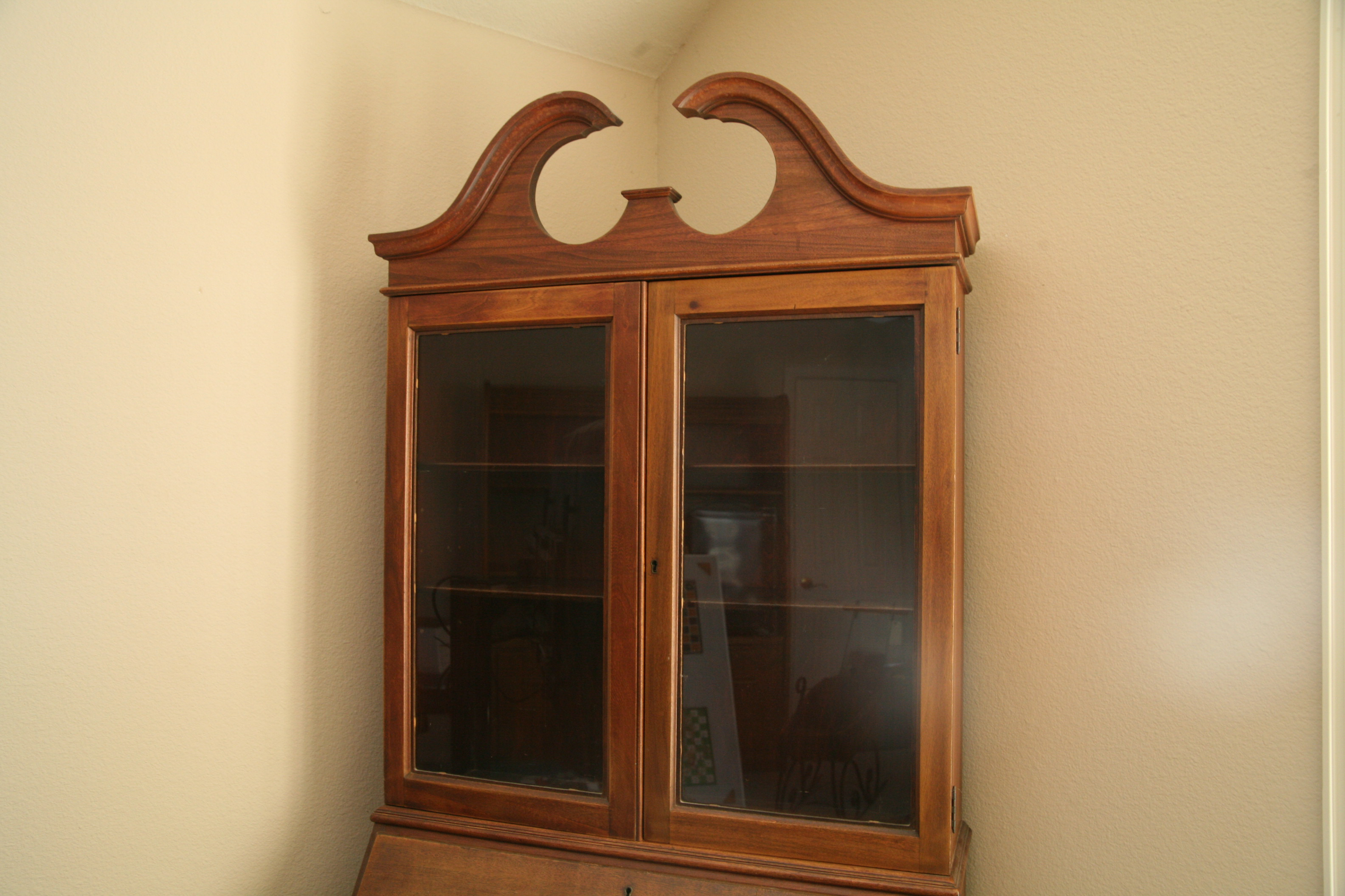 Vintage Federal Style Walnut Secretary