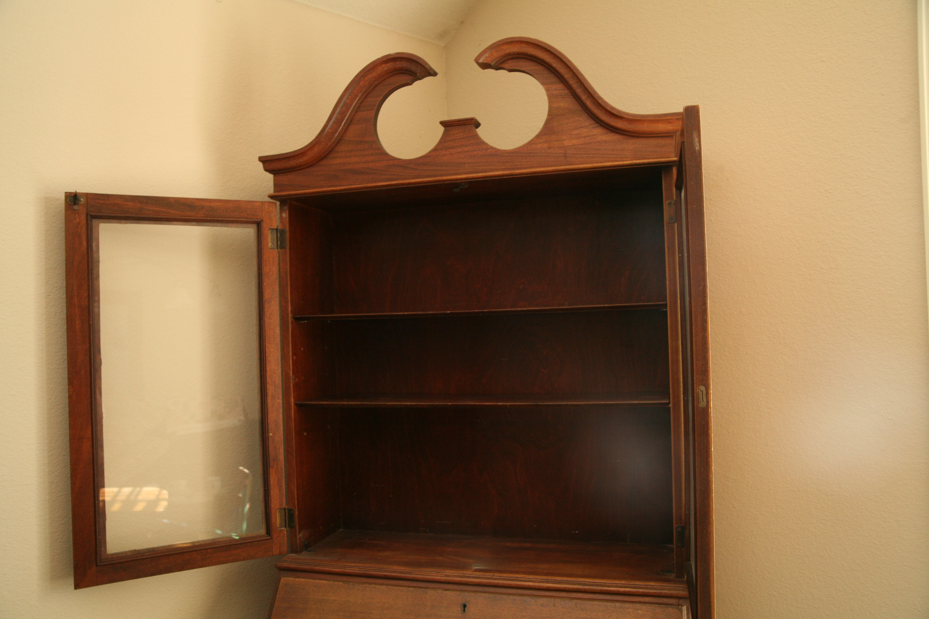 Vintage Federal Style Walnut Secretary