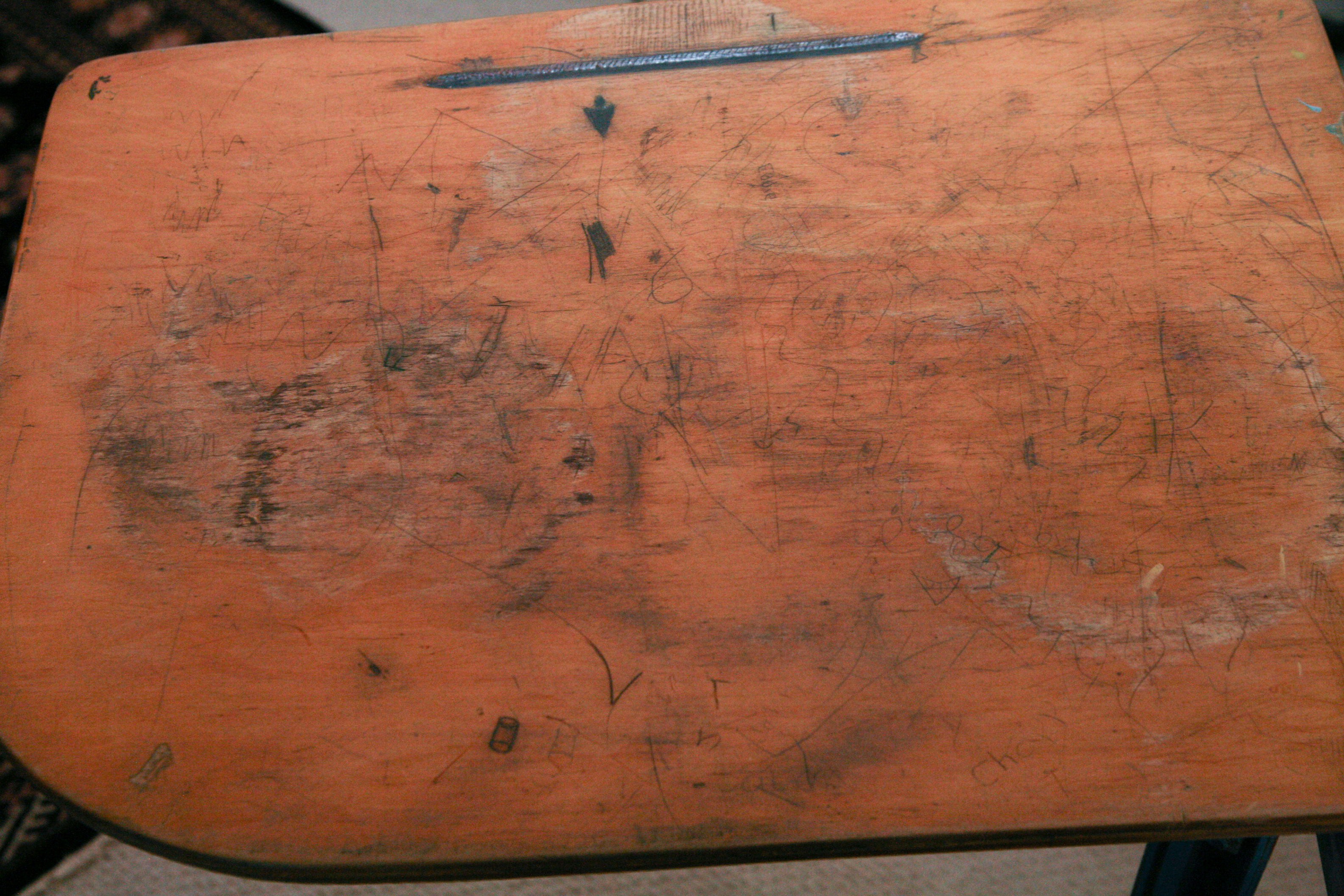 Vintage Painted School Desk