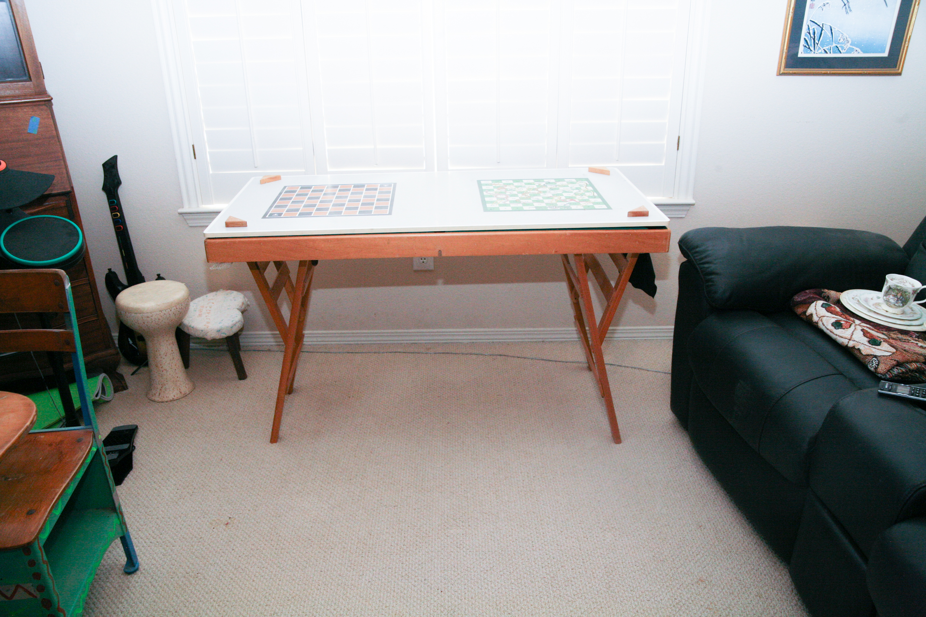 Folding Multi-Purpose Game Table