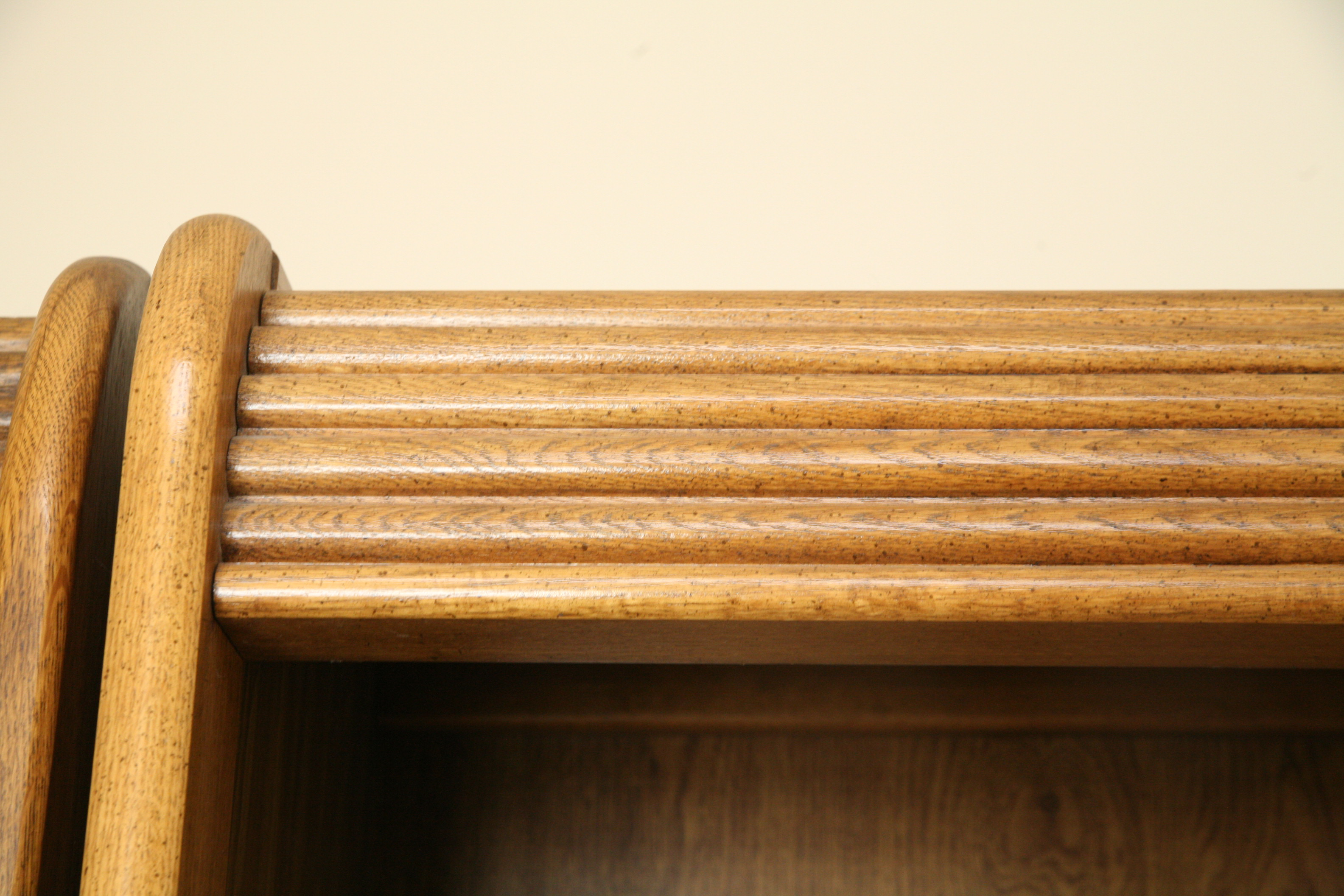 Pair of Campaign Style Bookshelves