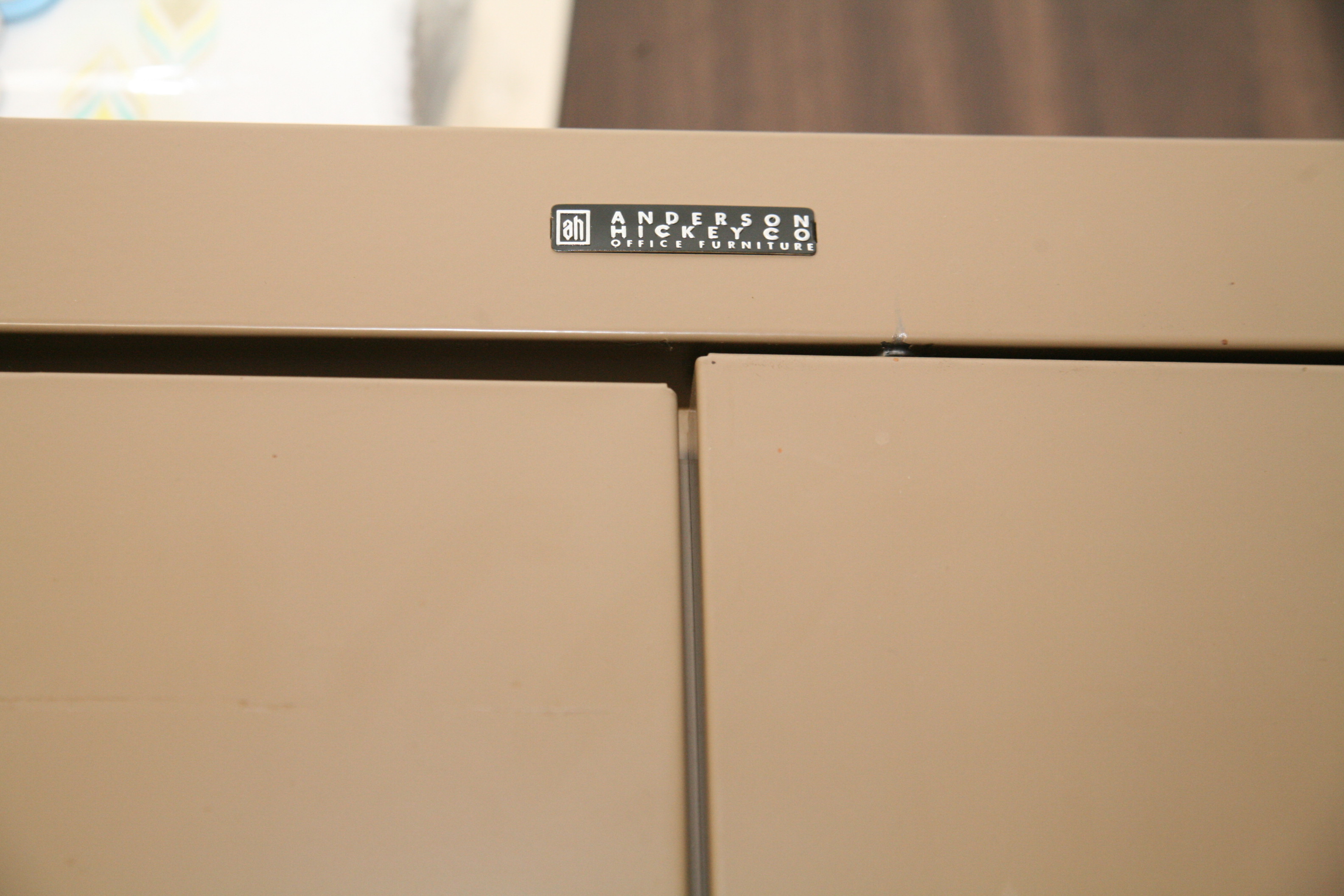 Metal Storage Cabinet and Office Supplies