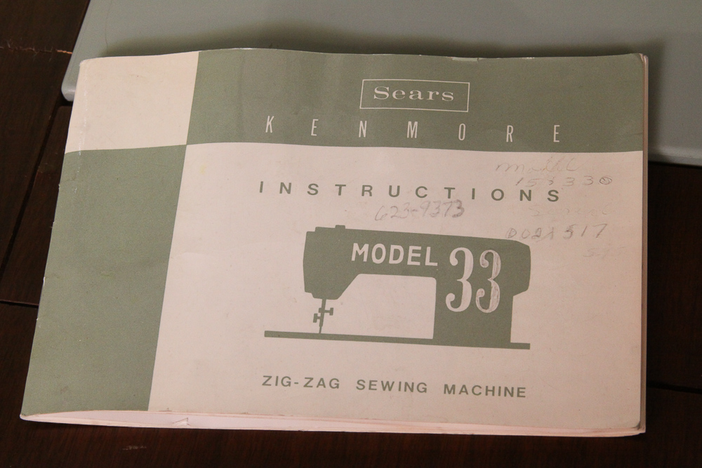 Vintage Sears Kenmore Sewing Machine and Table