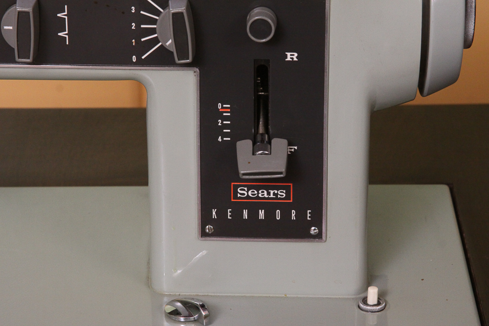 Vintage Sears Kenmore Sewing Machine and Table