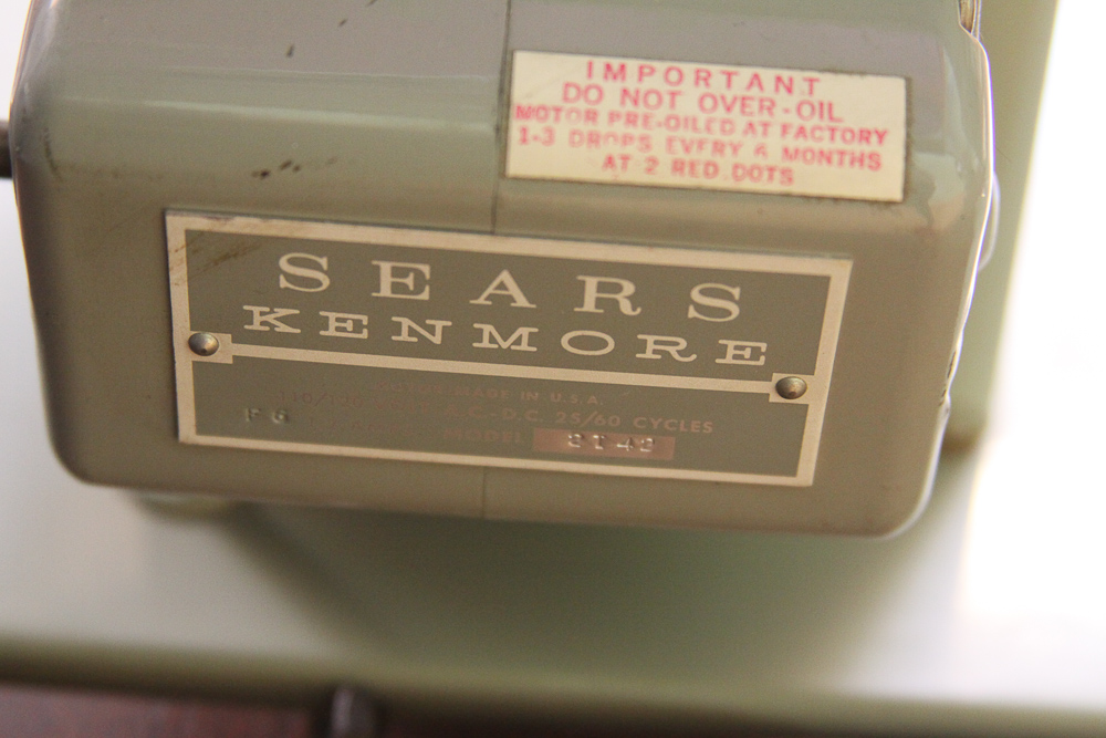 Vintage Sears Kenmore Sewing Machine and Table