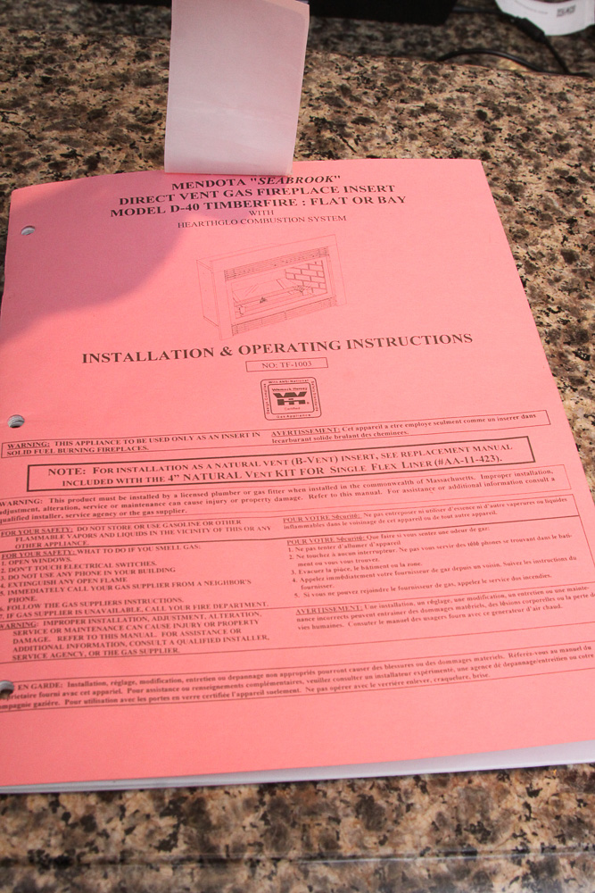 Mendota "Seabrook" Gas Fireplace Insert