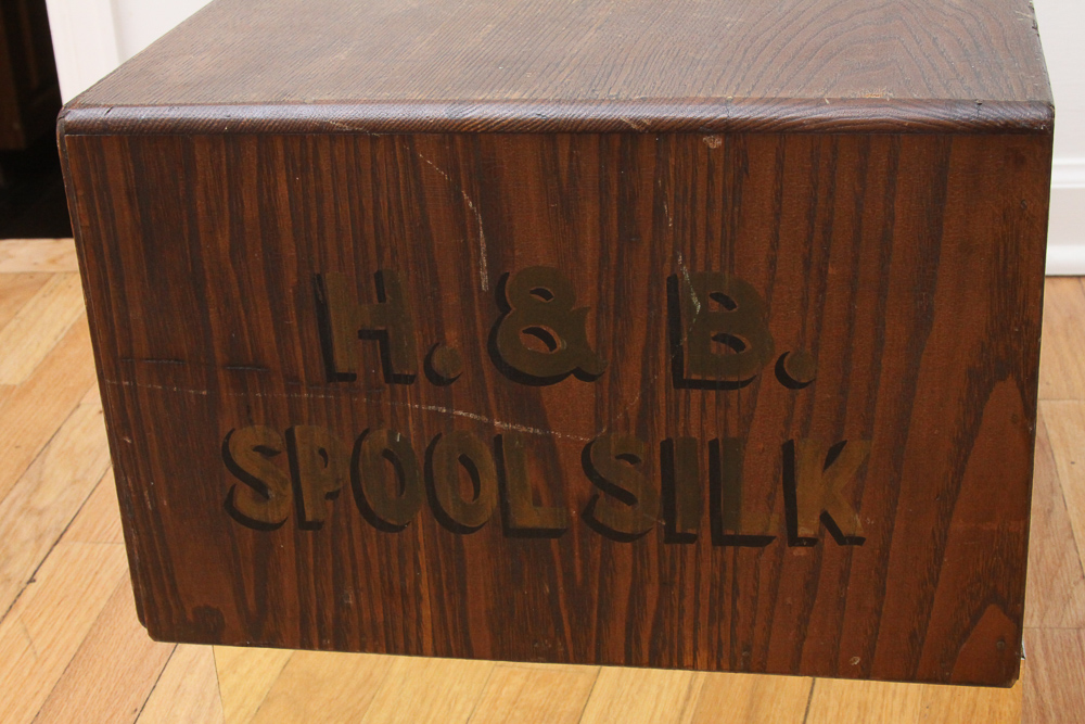 Antique Heminway & Bartlett Silk Company Spool Cabinet