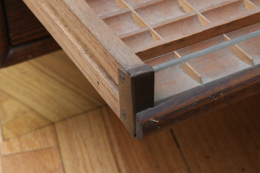 Antique Heminway & Bartlett Silk Company Spool Cabinet