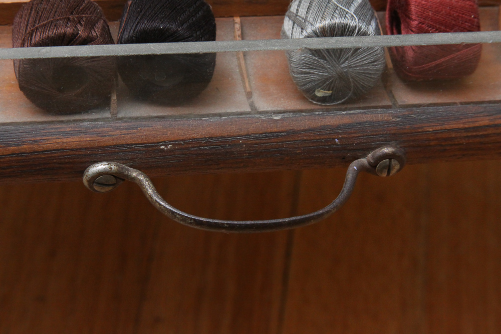Antique Heminway & Bartlett Silk Company Spool Cabinet