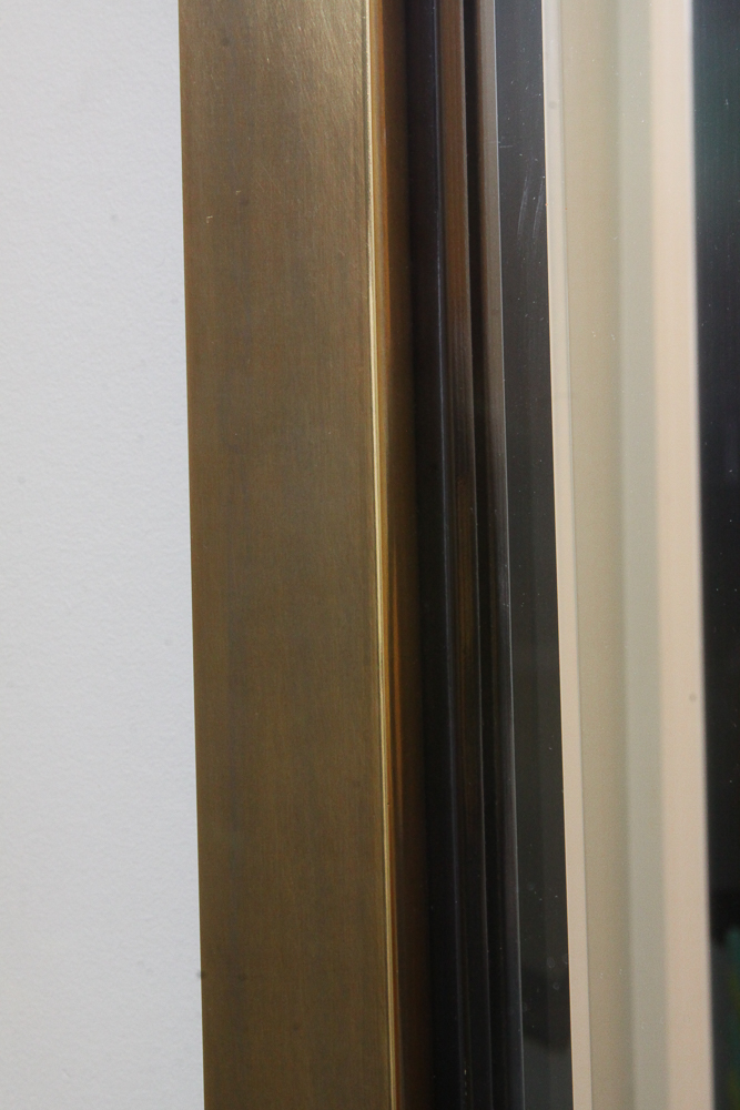 Brass Framed Wall Mirror