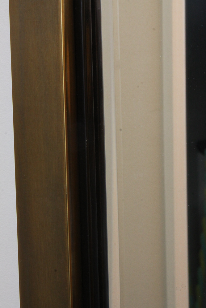 Brass Framed Wall Mirror