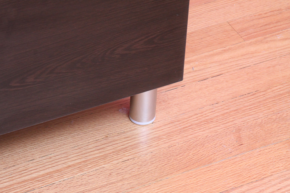 Contemporary Walnut Laminate Dresser and End Table