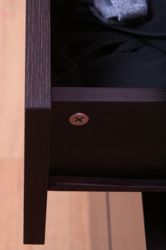 Contemporary Walnut Laminate Dresser and End Table