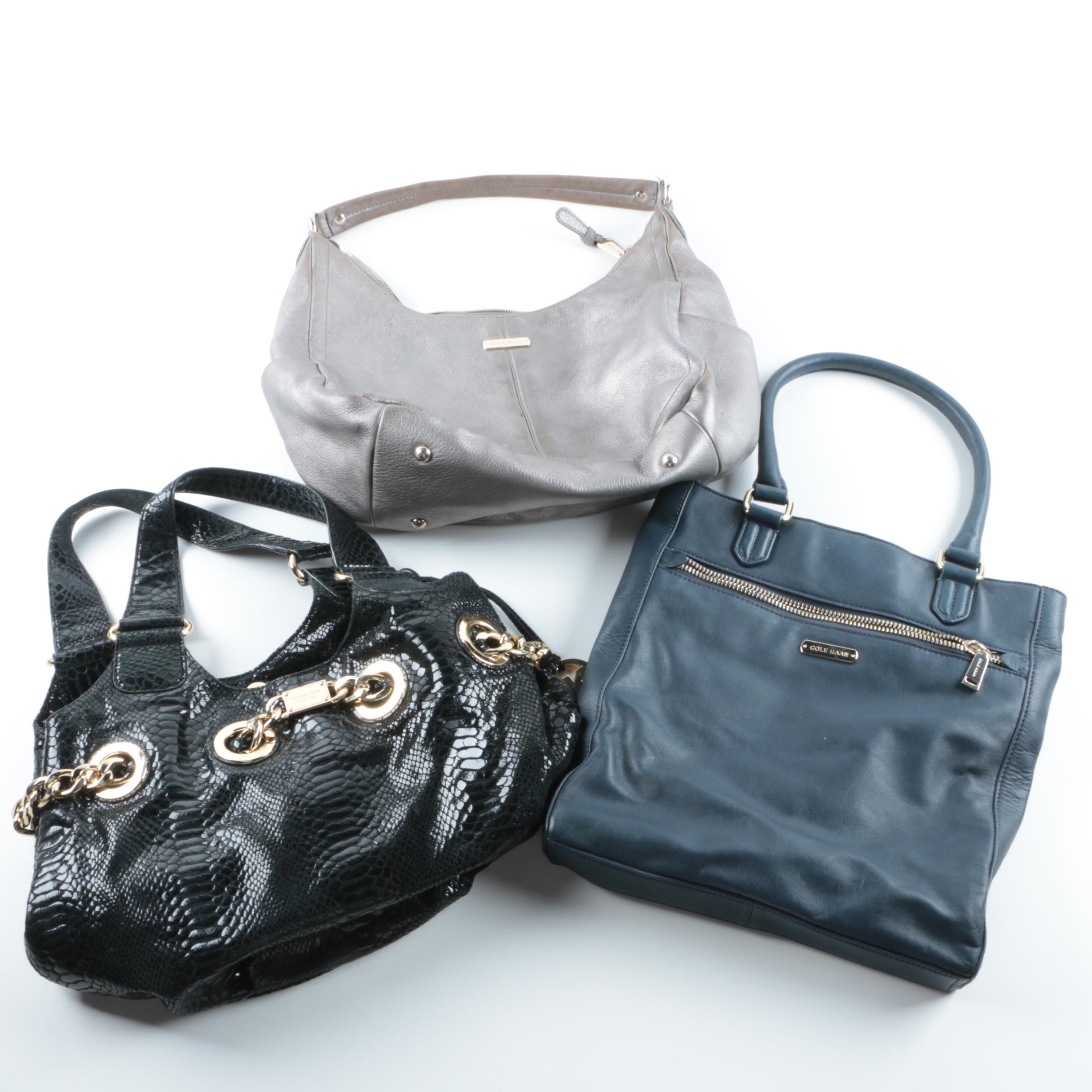 Leather Handbags Including Michael Kors and Cole Haan