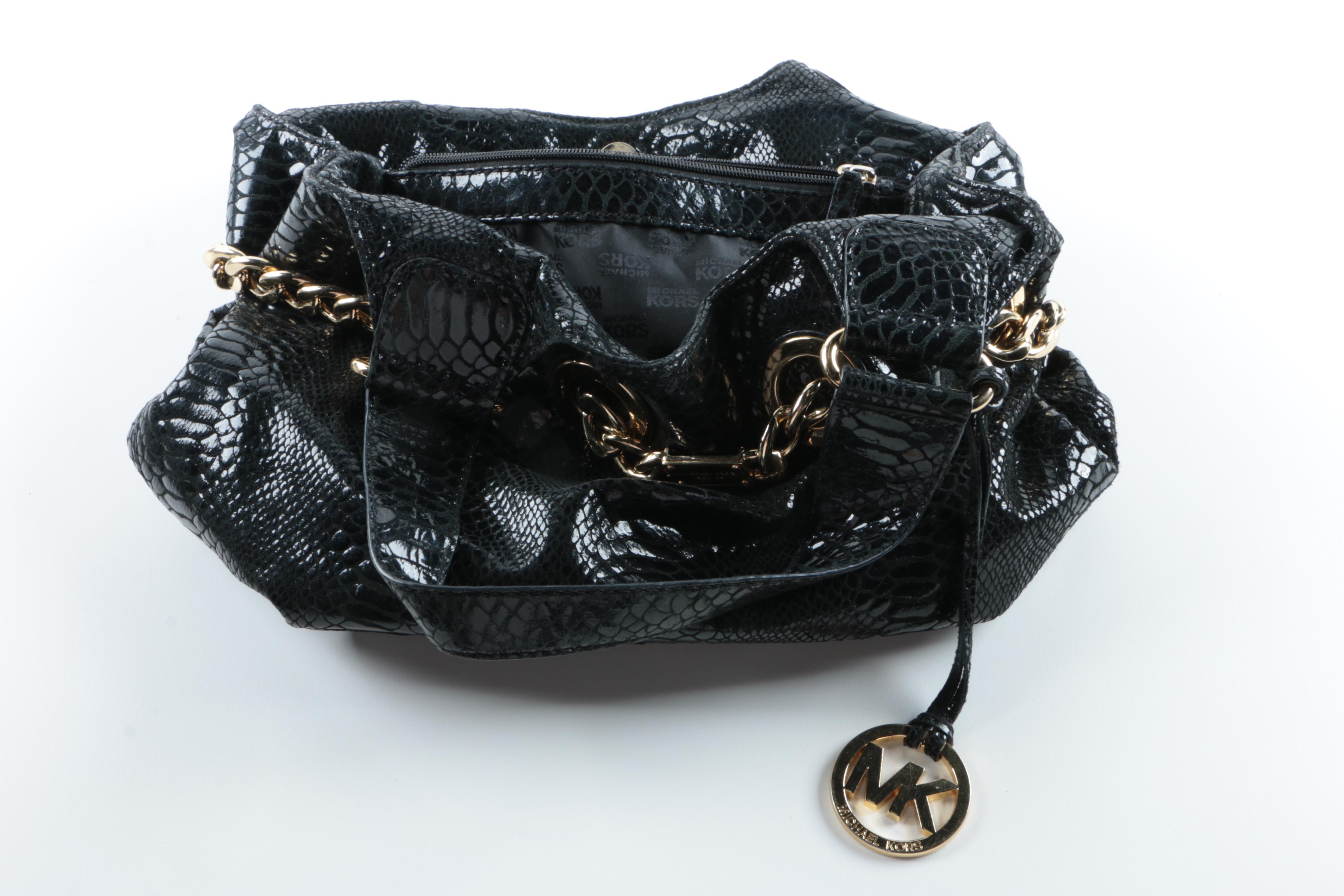 Leather Handbags Including Michael Kors and Cole Haan