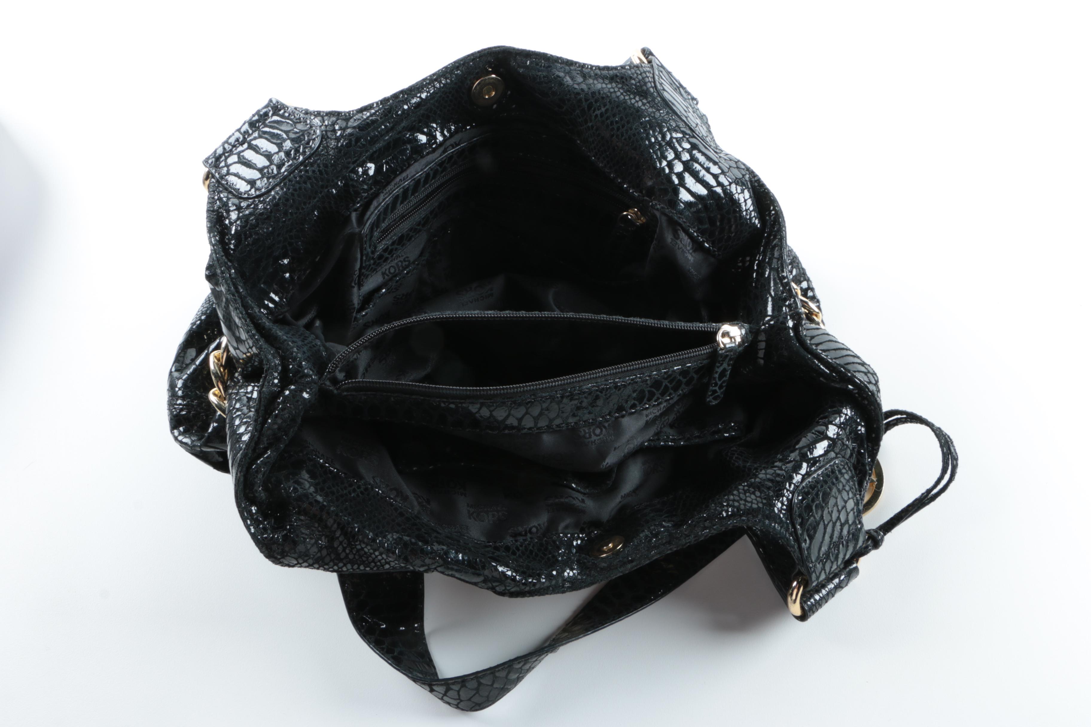 Leather Handbags Including Michael Kors and Cole Haan