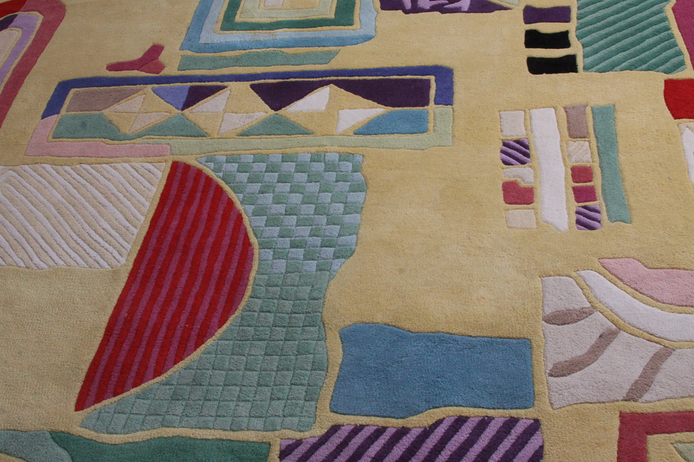 Hand-Tufted Contemporary Indian Geometric Area Rug