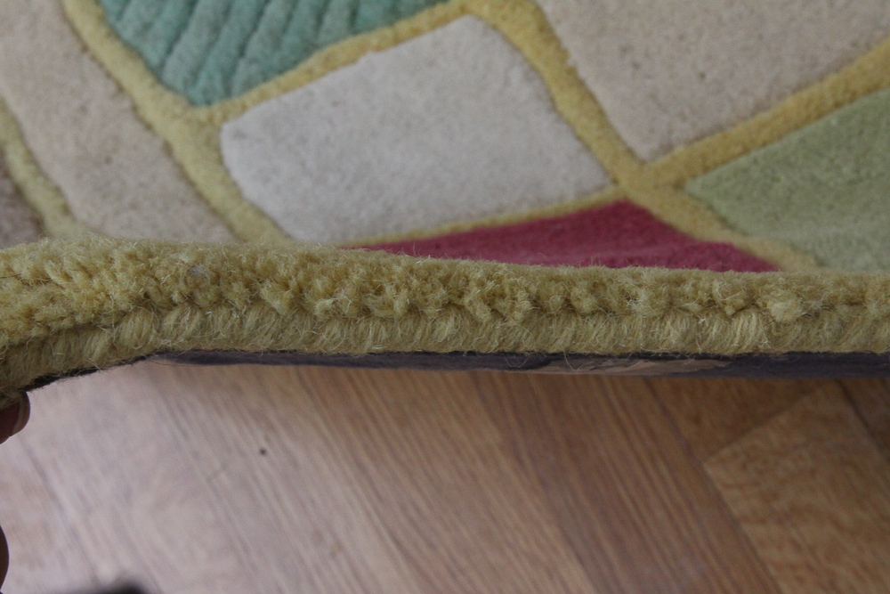 Hand-Tufted Contemporary Indian Geometric Area Rug