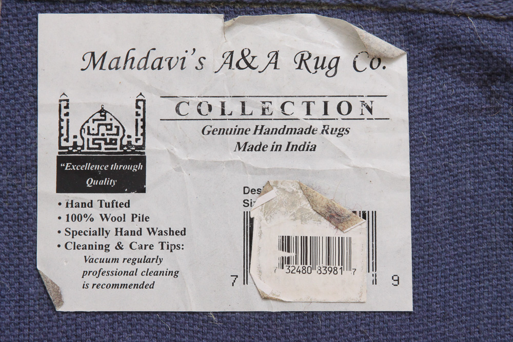 Hand-Tufted Contemporary Indian Geometric Area Rug