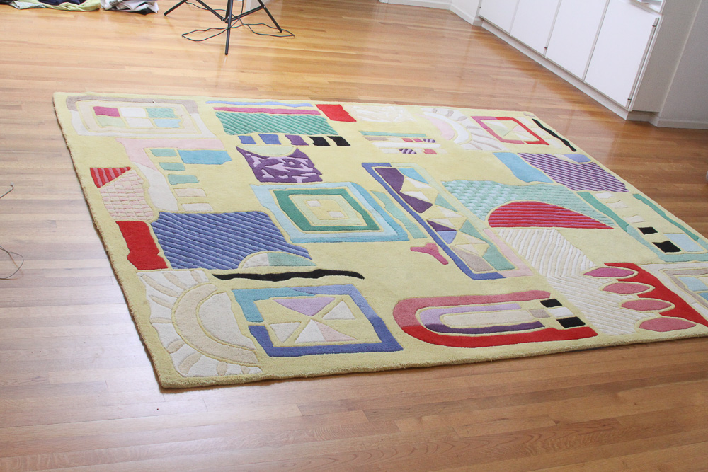 Hand-Tufted Contemporary Indian Geometric Area Rug