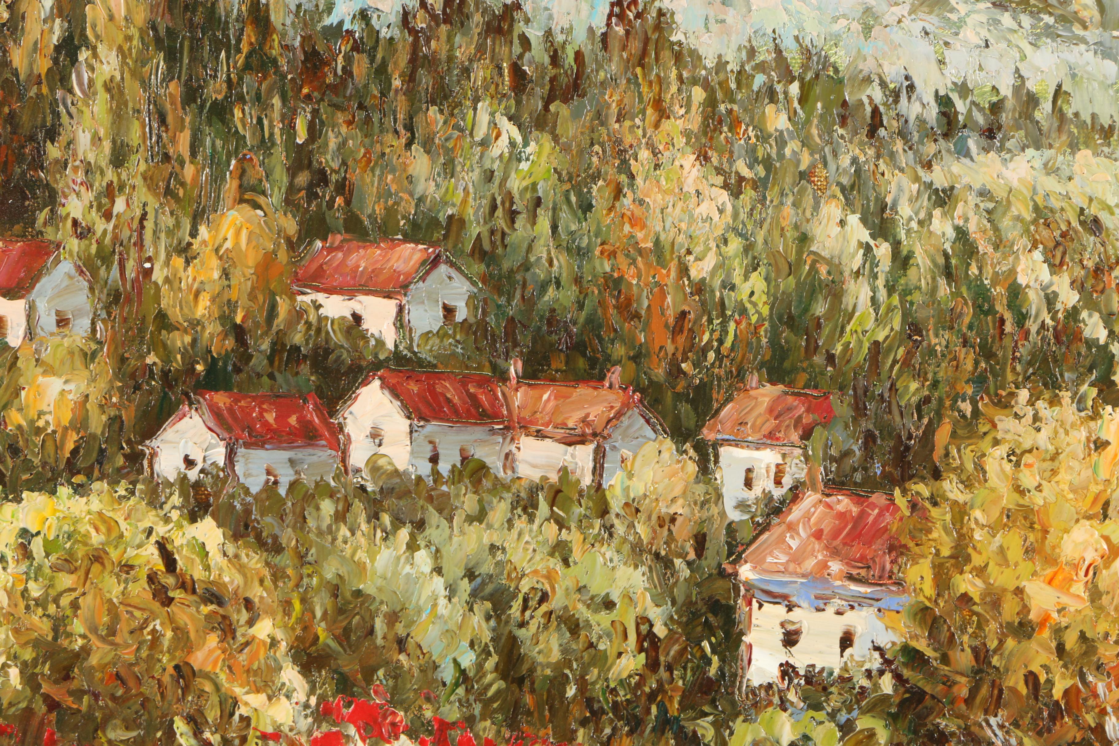 K. Paul Oil Painting on Canvas "Poppy Field"