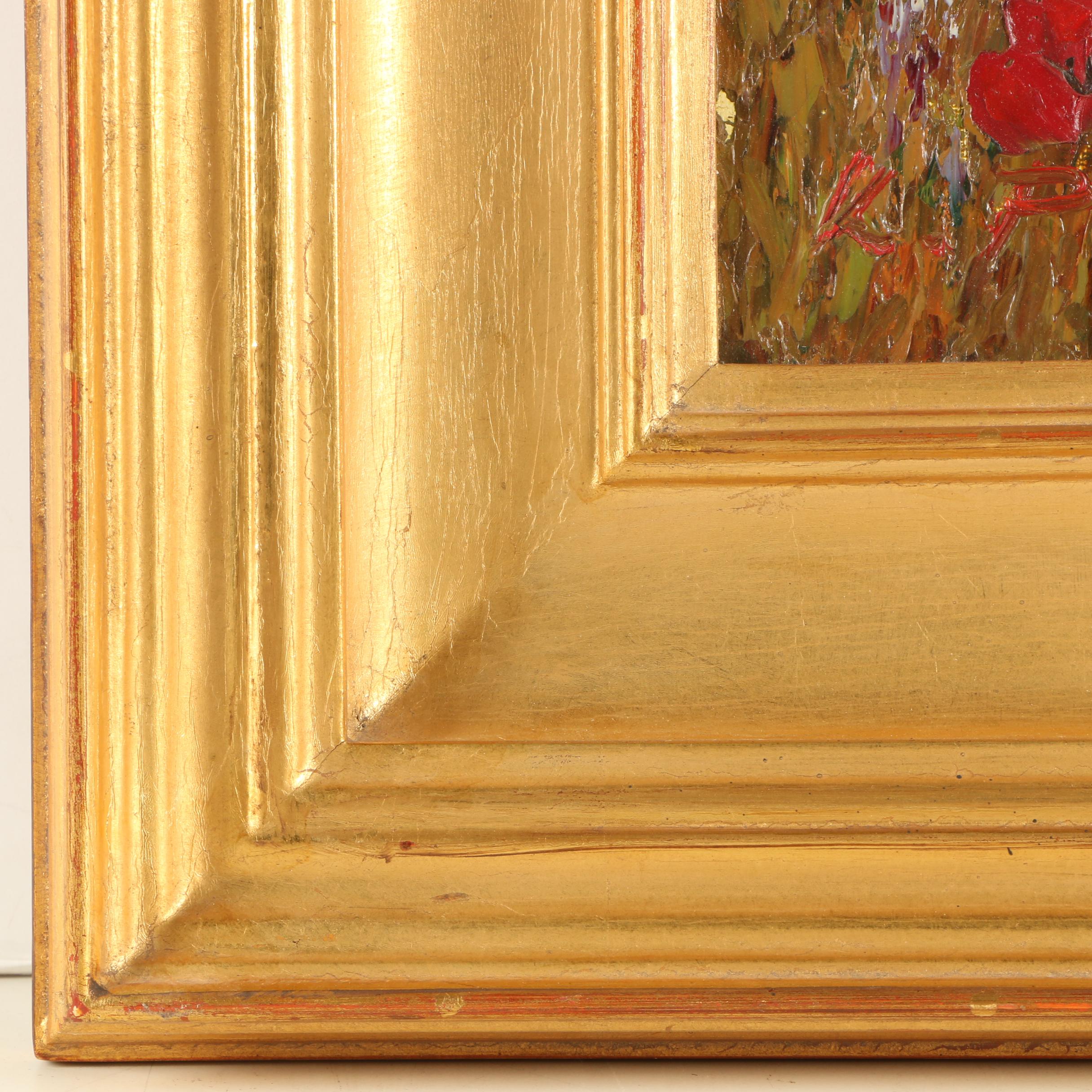 K. Paul Oil Painting on Canvas "Poppy Field"