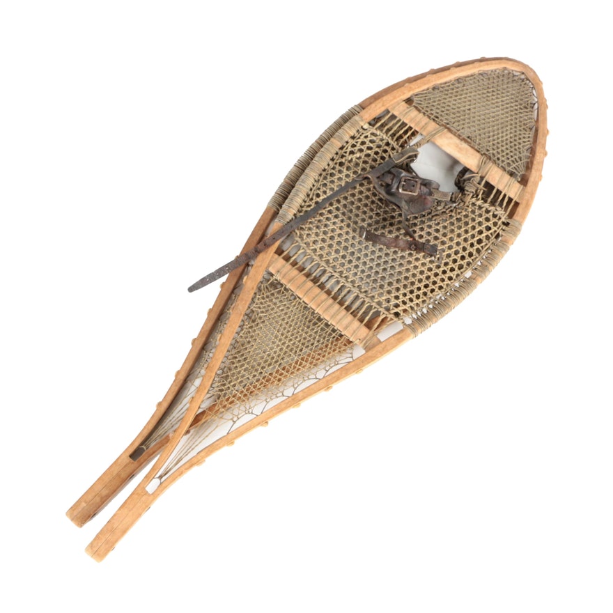 Vintage Wicker Snowshoes