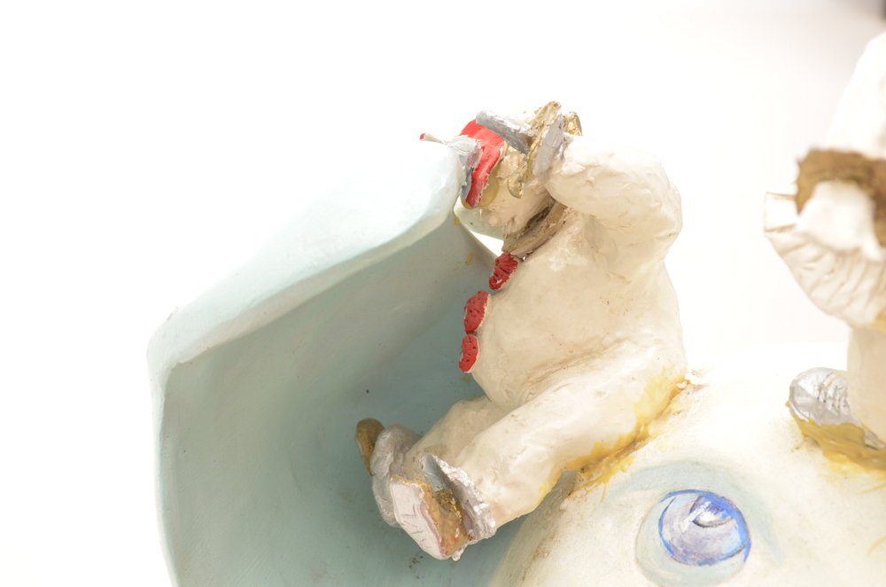 Cincinnati's "Big Pig Gig" Sitting Pig Sculpture