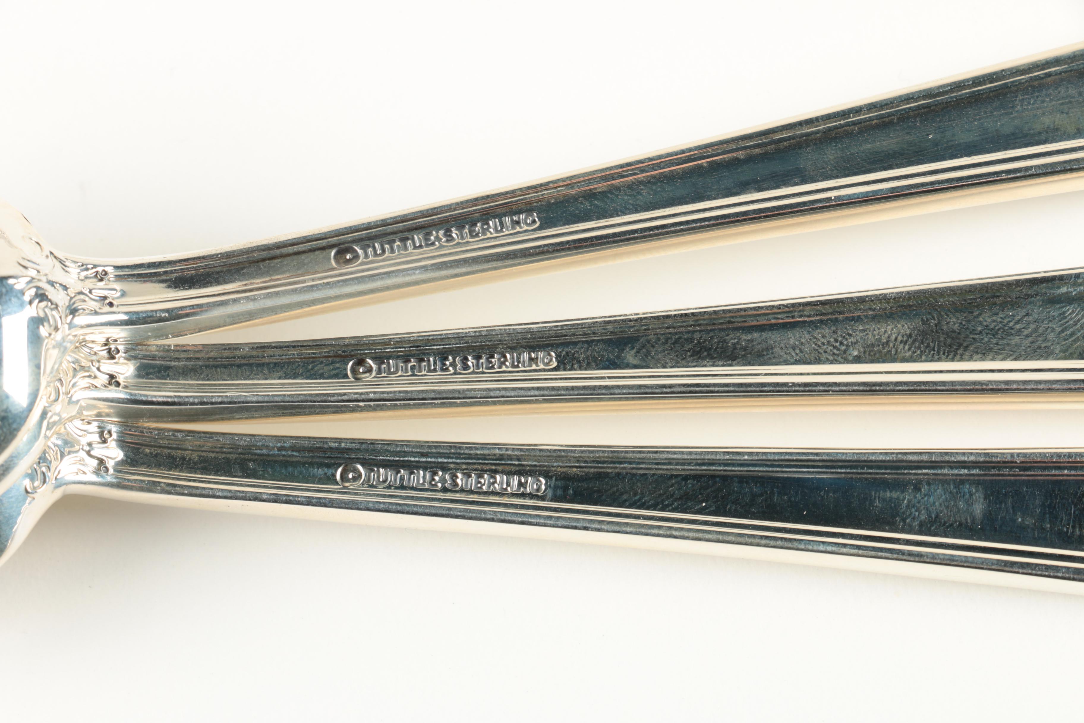 Tuttle Silversmiths "Trianon" Sterling Silver Flatware Set